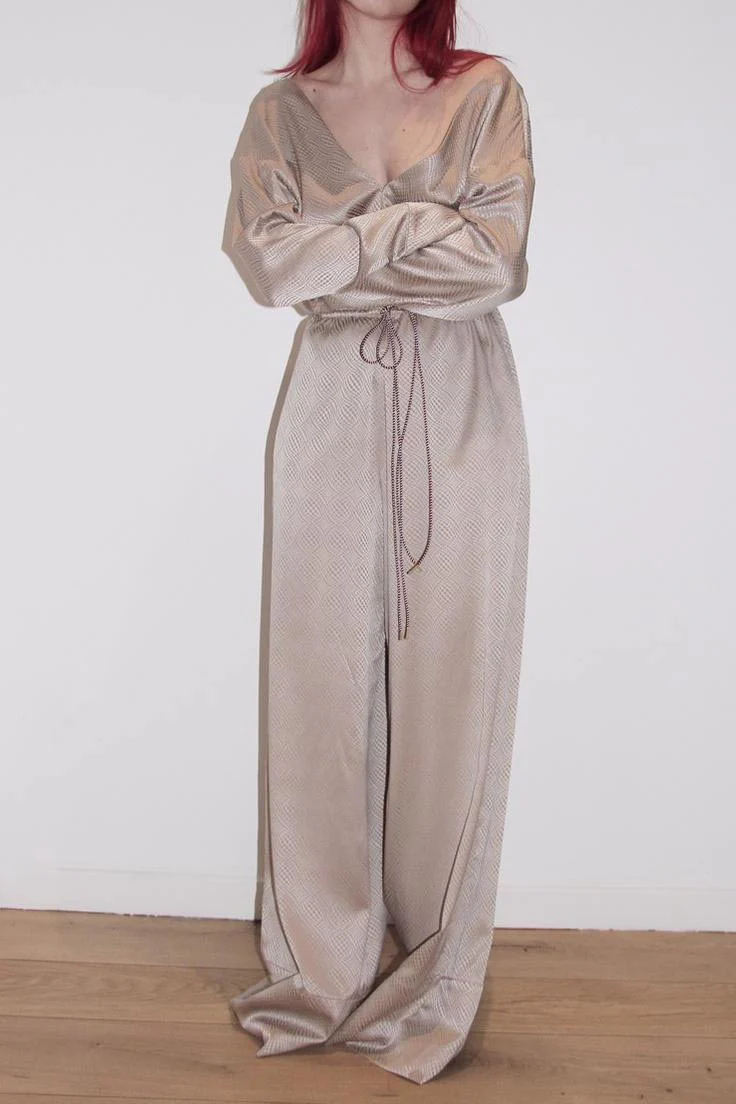 RUI Silk Romper RAW22WV11 Ficelle Camel - Image 5