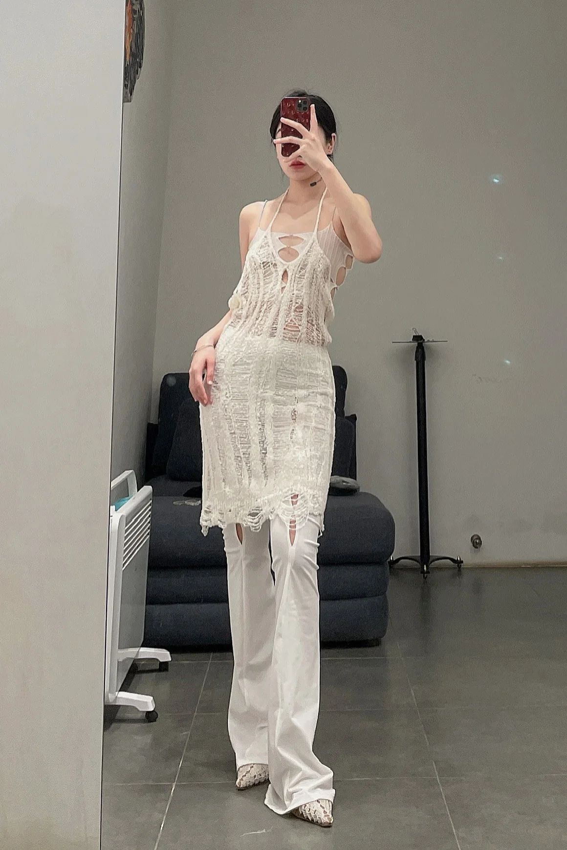 RUI Silk Skirt RSS22KN02 Vapor White - Image 22