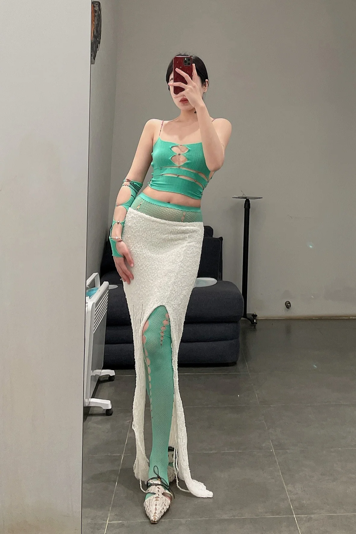RUI Single Stripe Sleeve RSS22SF04 Seafoam Emerald & Onyx Black Stripe - Image 11