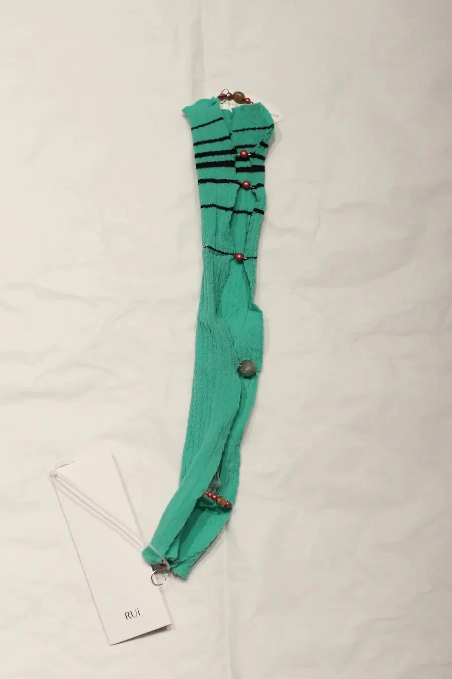 RUI Single Stripe Sleeve RSS22SF04 Seafoam Emerald & Onyx Black Stripe - Image 18