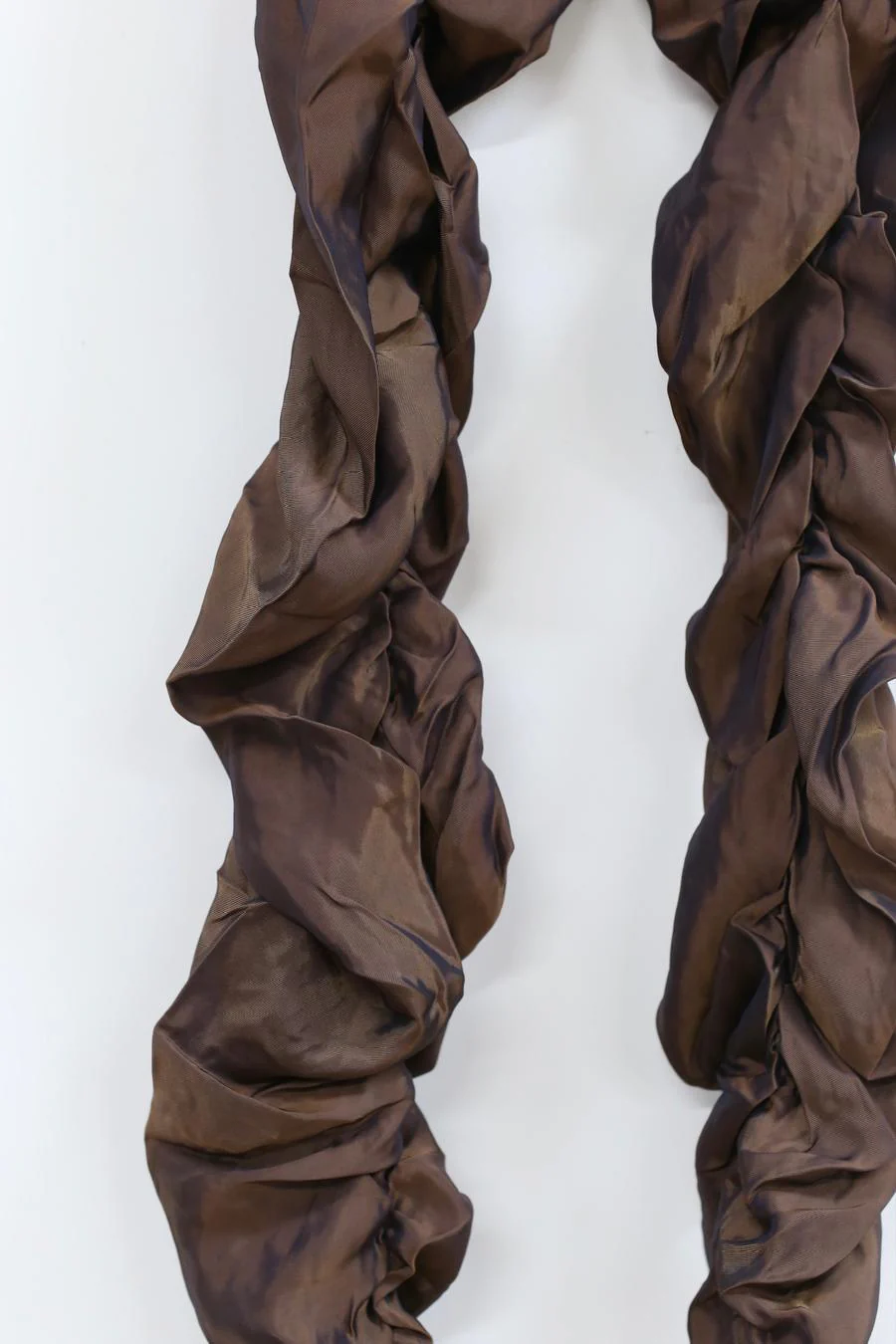 RUI smocked trousers RAW22WV01 Metallic chocolate metallic dark brown - Image 4