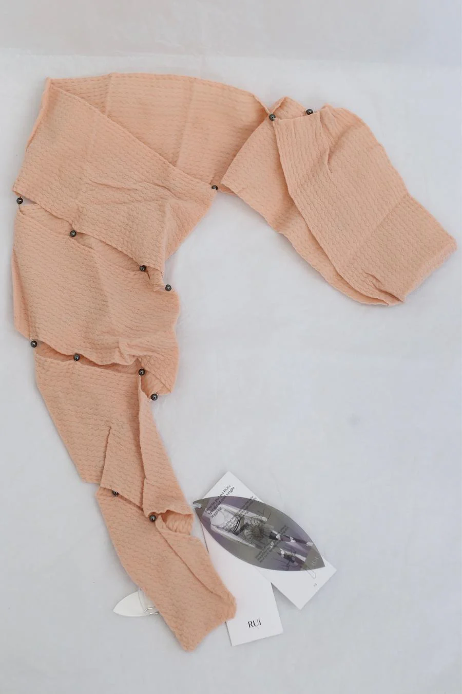 RUI spiral single leg socks RSS23SF03 blush route powder - Image 2