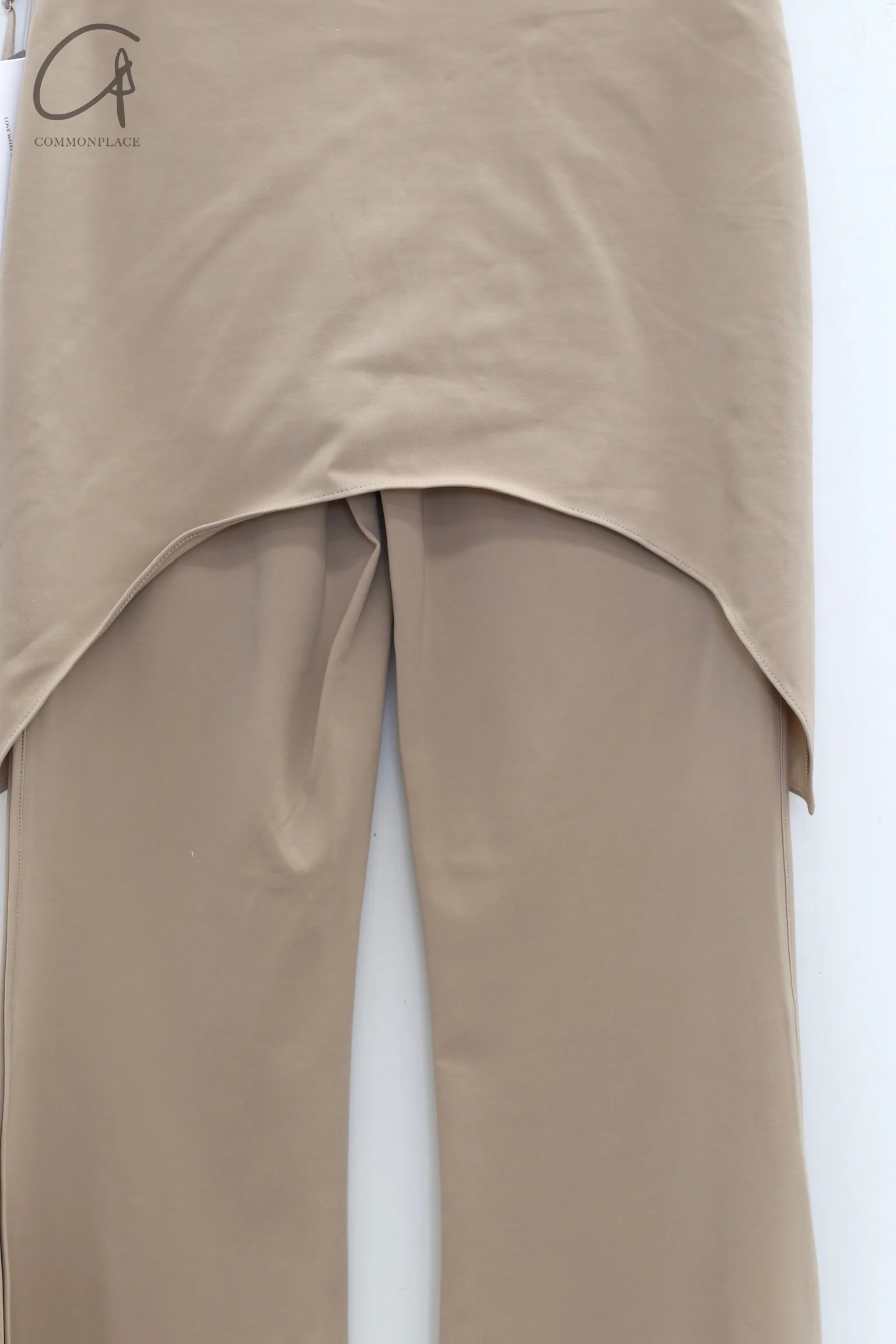RUI split skirt flared pants RSS24WV10 Oatmeal oats - Image 3