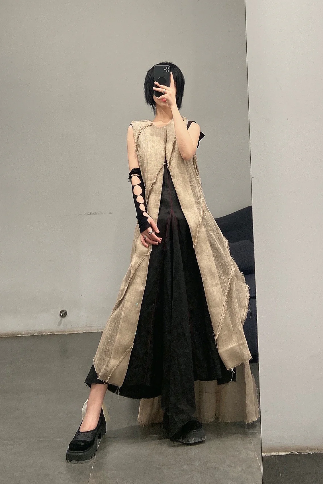 Rui Zhou R004 Sleeve Series Crystal Pearl Single Arm Sleeve RUI-SS21-R004-HEI Black - Image 6