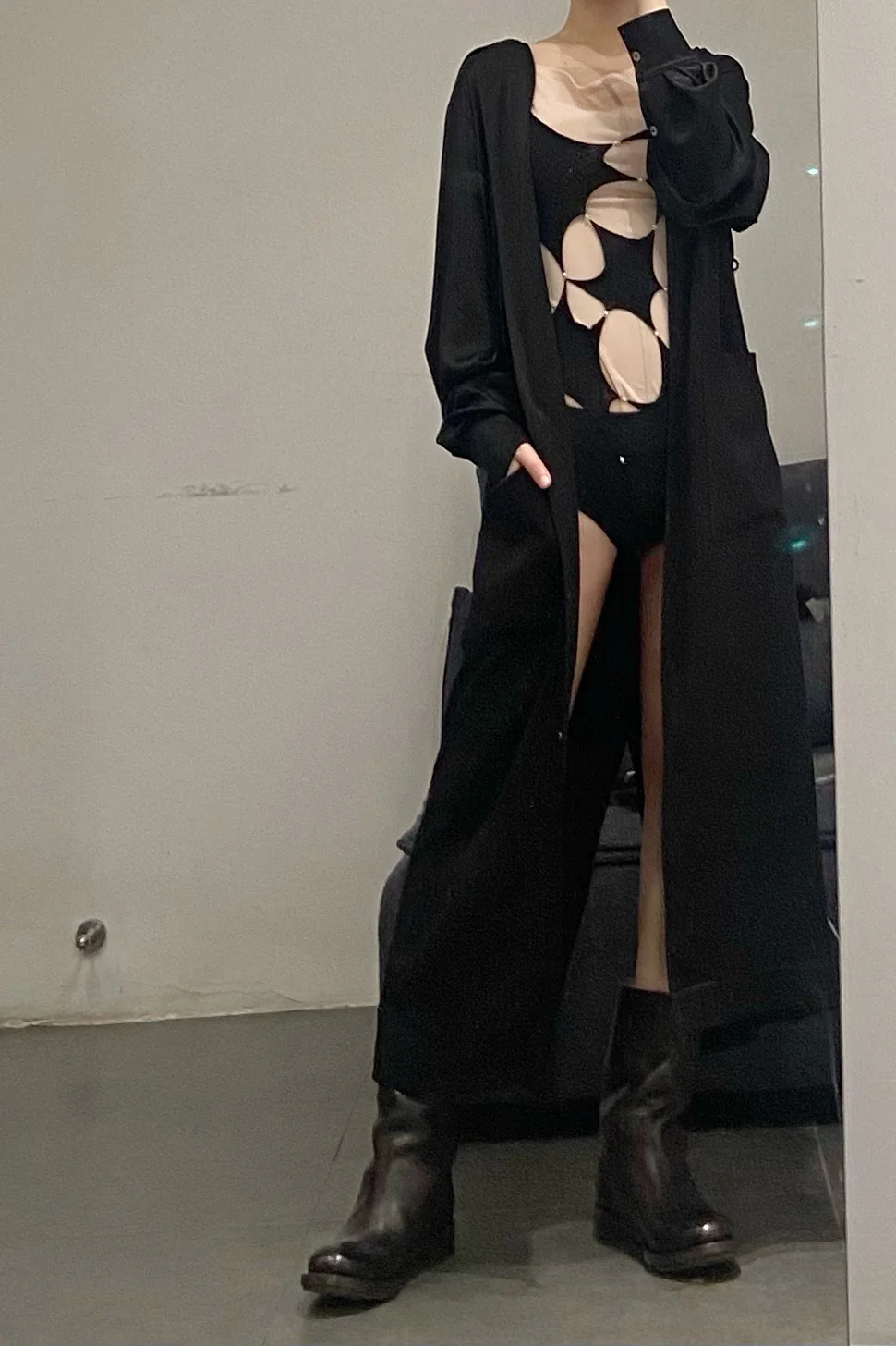 Rui Zhou R005 Series Pearl Chain Crotch Vest Suspender RUI-SS21-R005-HEI Black Onyx - Image 11