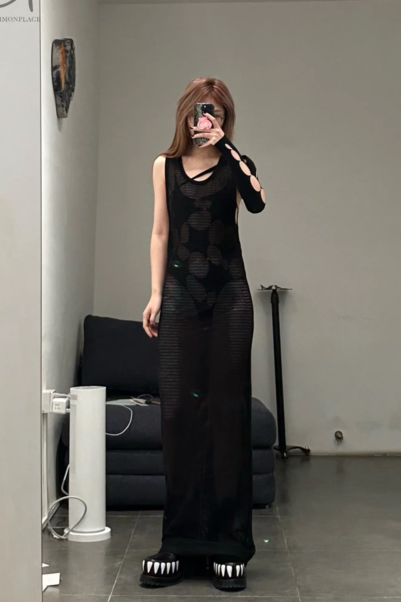 Rui Zhou R005 Series Pearl Chain Crotch Vest Suspender RUI-SS21-R005-HEI Black Onyx - Image 25
