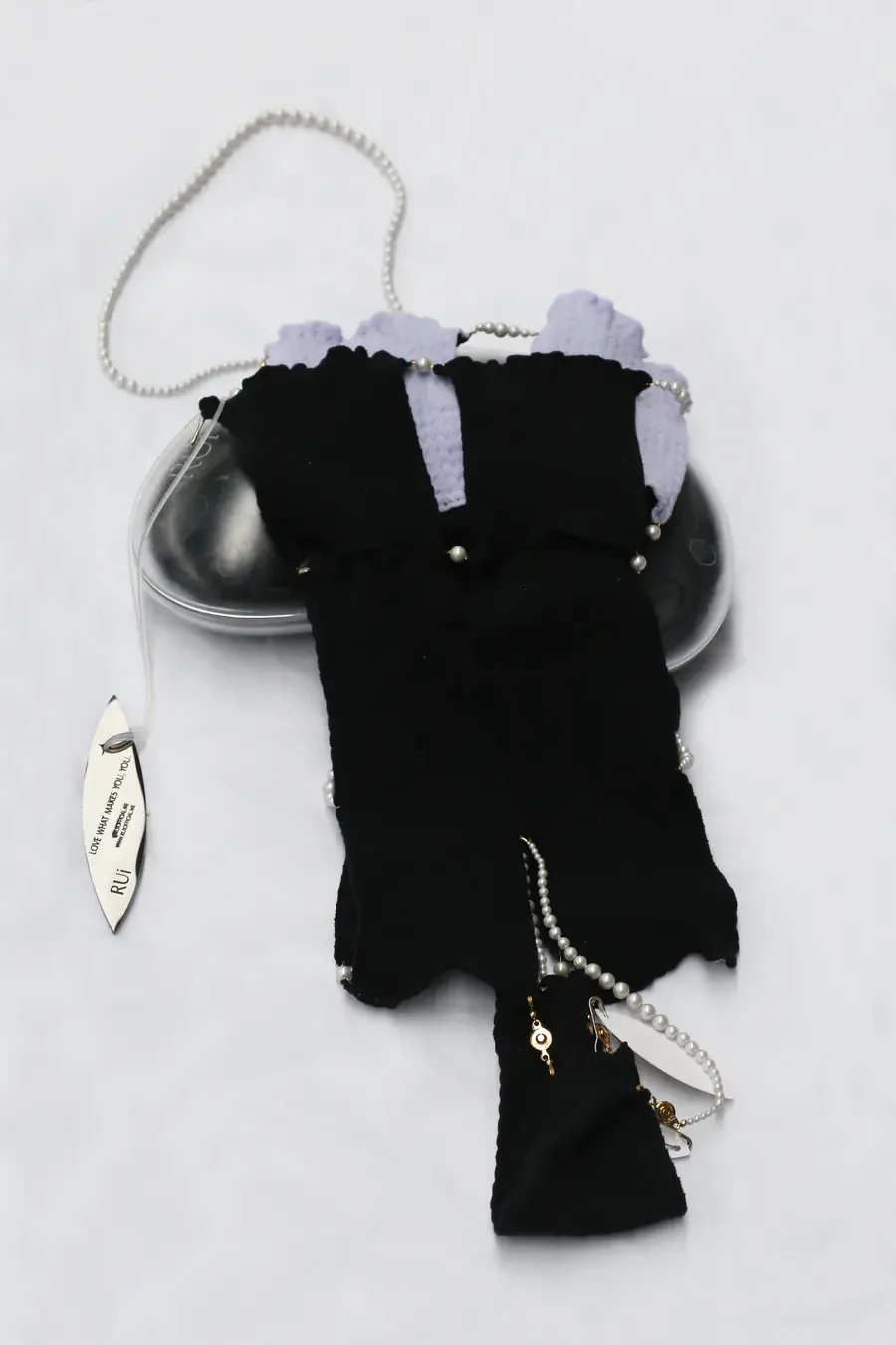 RUI SS21-R006 Halter tie tights Onyx&Mauve - Image 8