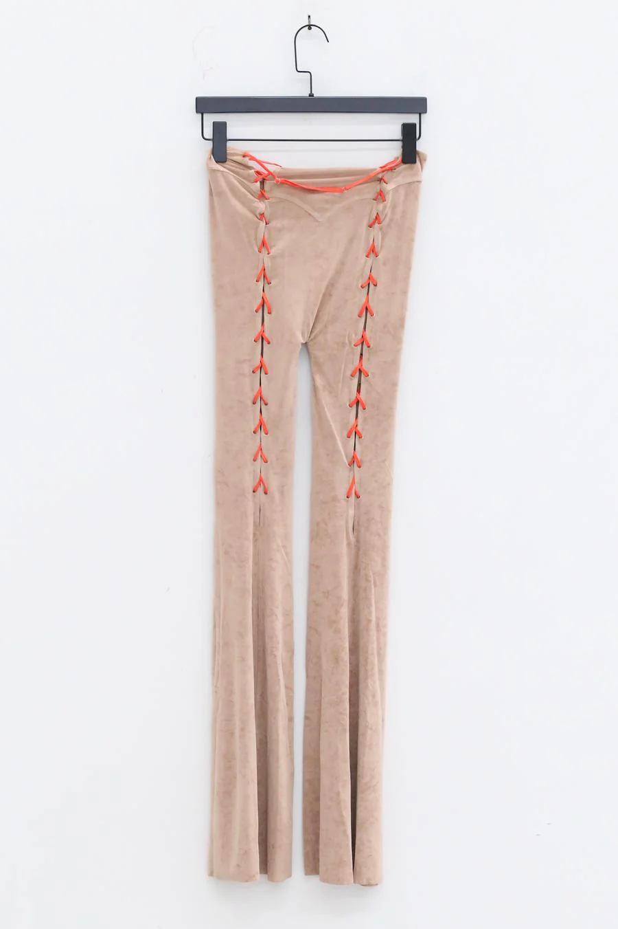 RUI Suede Lace-Up Flare Pants RSS22WV05 Ficelle Beige - Image 8