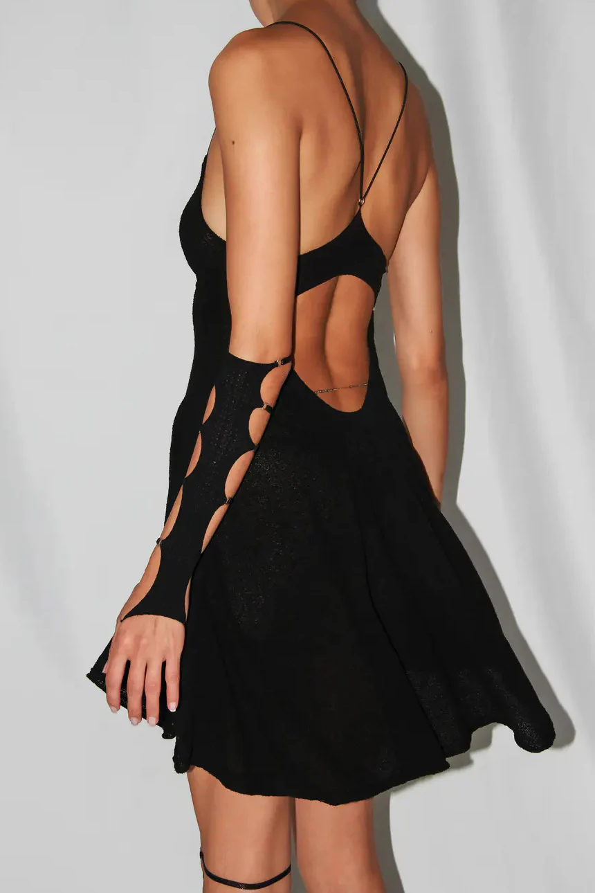 RUI suspender hollow dress RSS24KN11 black - Image 3