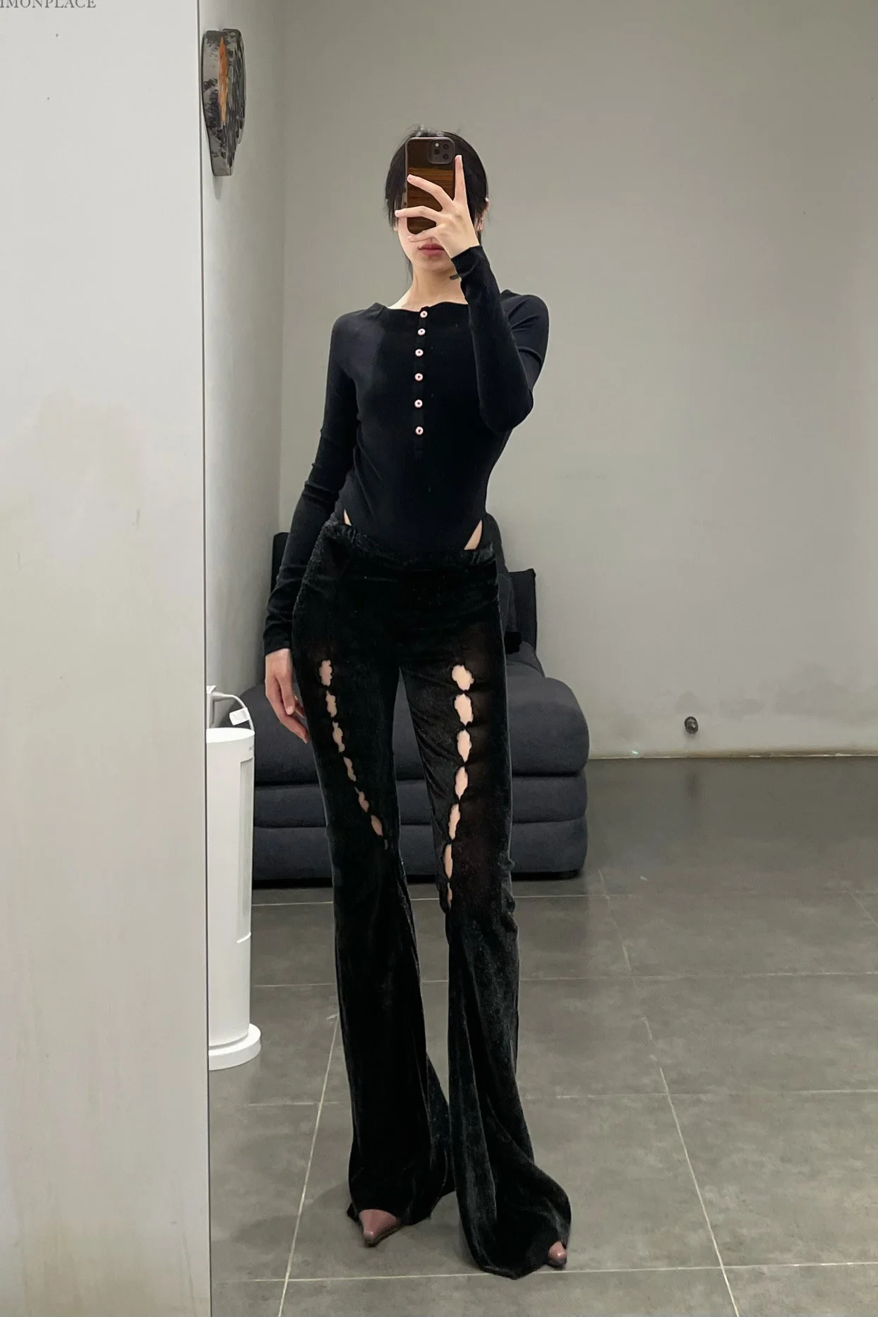 RUI terry cloth jumpsuit RAW23WV11 black - Image 7