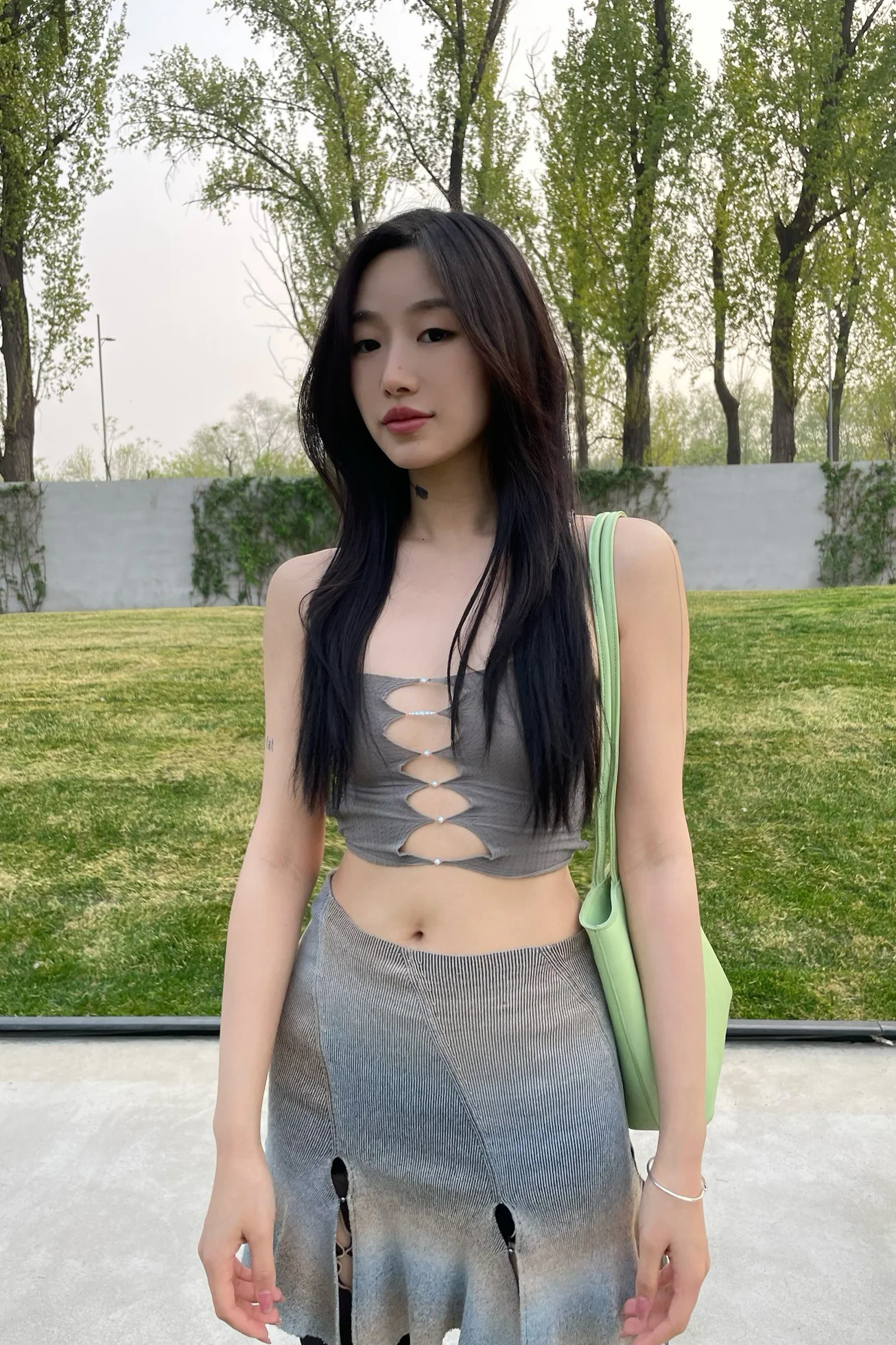 Rui Zhou X Common Place Limited Color Collaboration 24 Spring and Summer Three-piece Suspender RUI-RUIFW21SF01-HUI Gray - Image 14