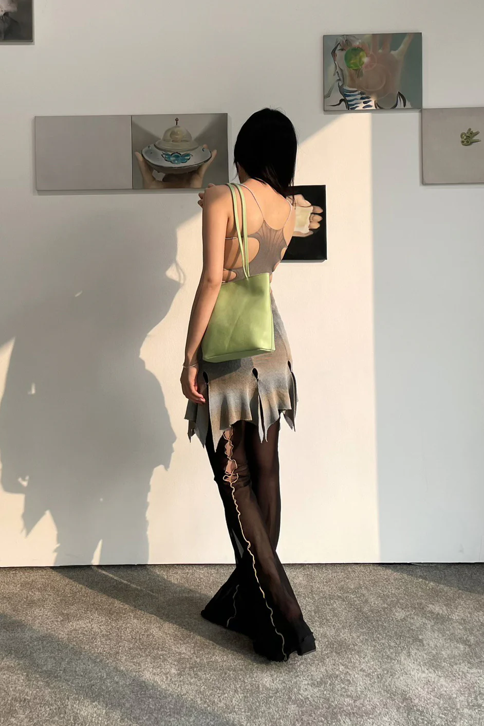 Rui Zhou X Common Place Limited Color Collaboration 24 Spring and Summer Three-piece Suspender RUI-RUIFW21SF01-HUI Gray - Image 16