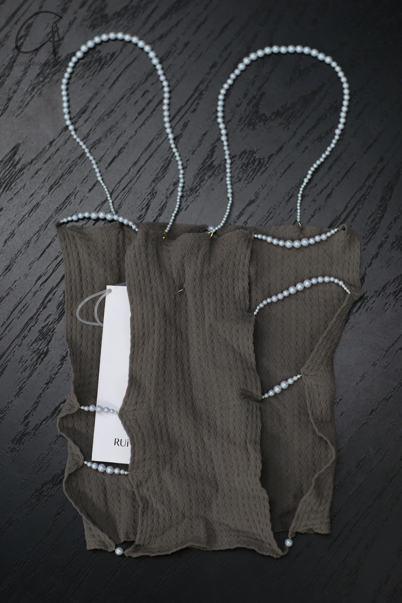 Rui Zhou X Common Place Limited Color Collaboration 24 Spring and Summer Three-piece Suspender RUI-RUIFW21SF01-HUI Gray - Image 7