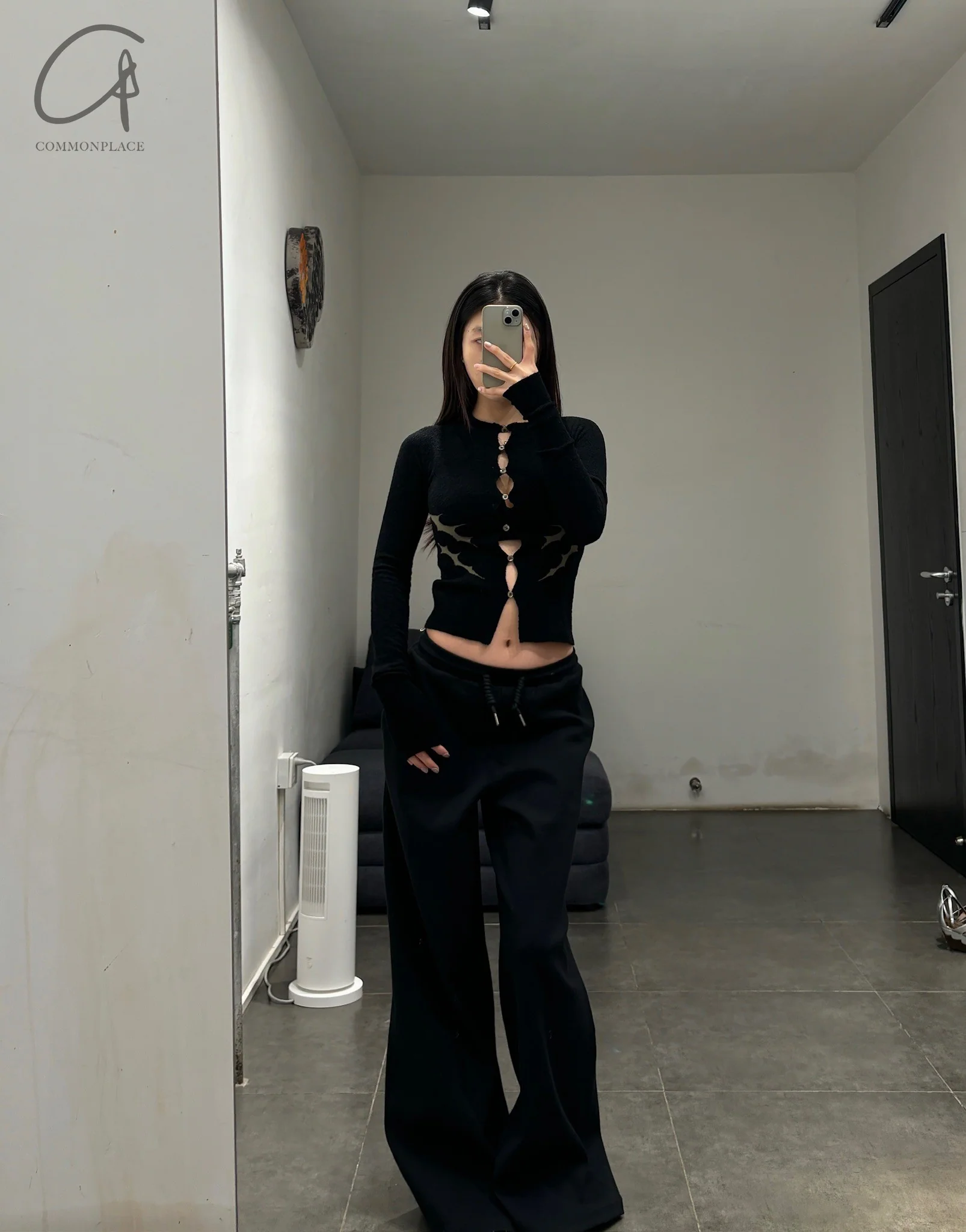 Rui Zhou 24 Autumn and Winter Sports Casual Pants RUI-RAW24WV16-HEI Black - Image 20