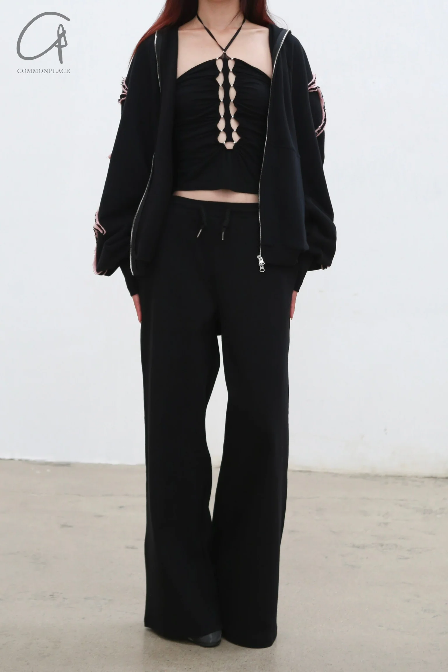 Rui Zhou 24 Autumn and Winter Sports Casual Pants RUI-RAW24WV16-HEI Black - Image 9