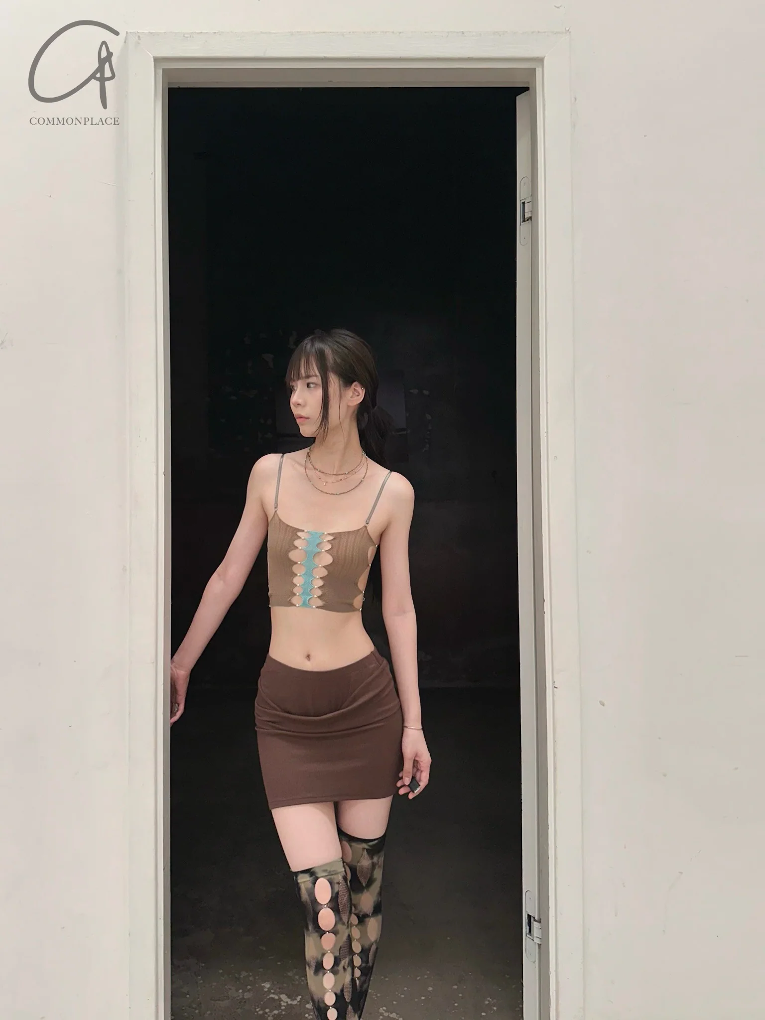 Rui Zhou 24 Autumn and Winter Tie-Dye Over-the-Knee Socks RUI-RAW24JW03S-SWCH Sage&Onyx Sage&Black RAW24JW03 - Image 10