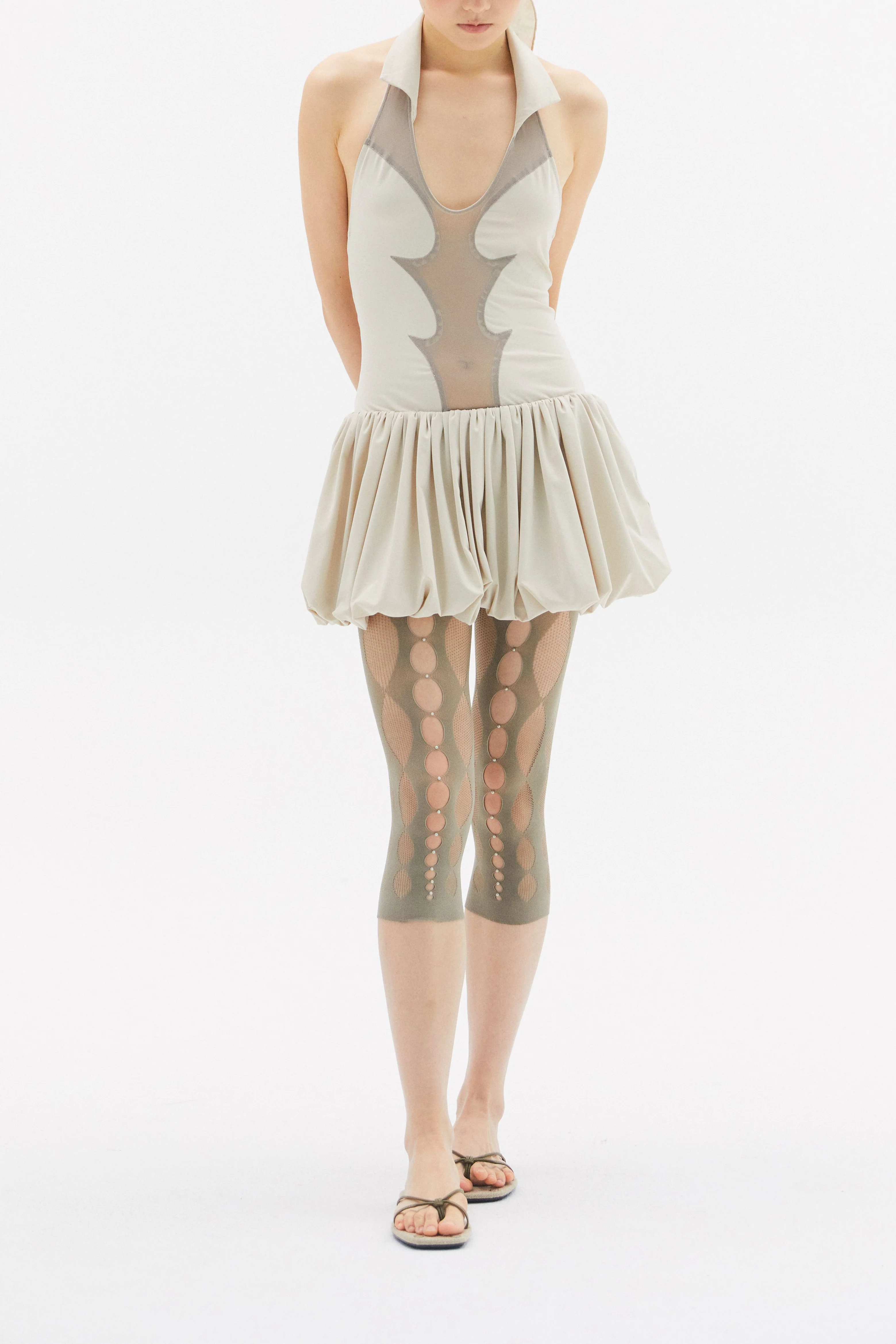 RUIbuilt 25 Spring and Summer Semi-transparent Tights High Elastic Stretch RUI-RSS25JW02-YYH Shale Shale Gray - Image 2