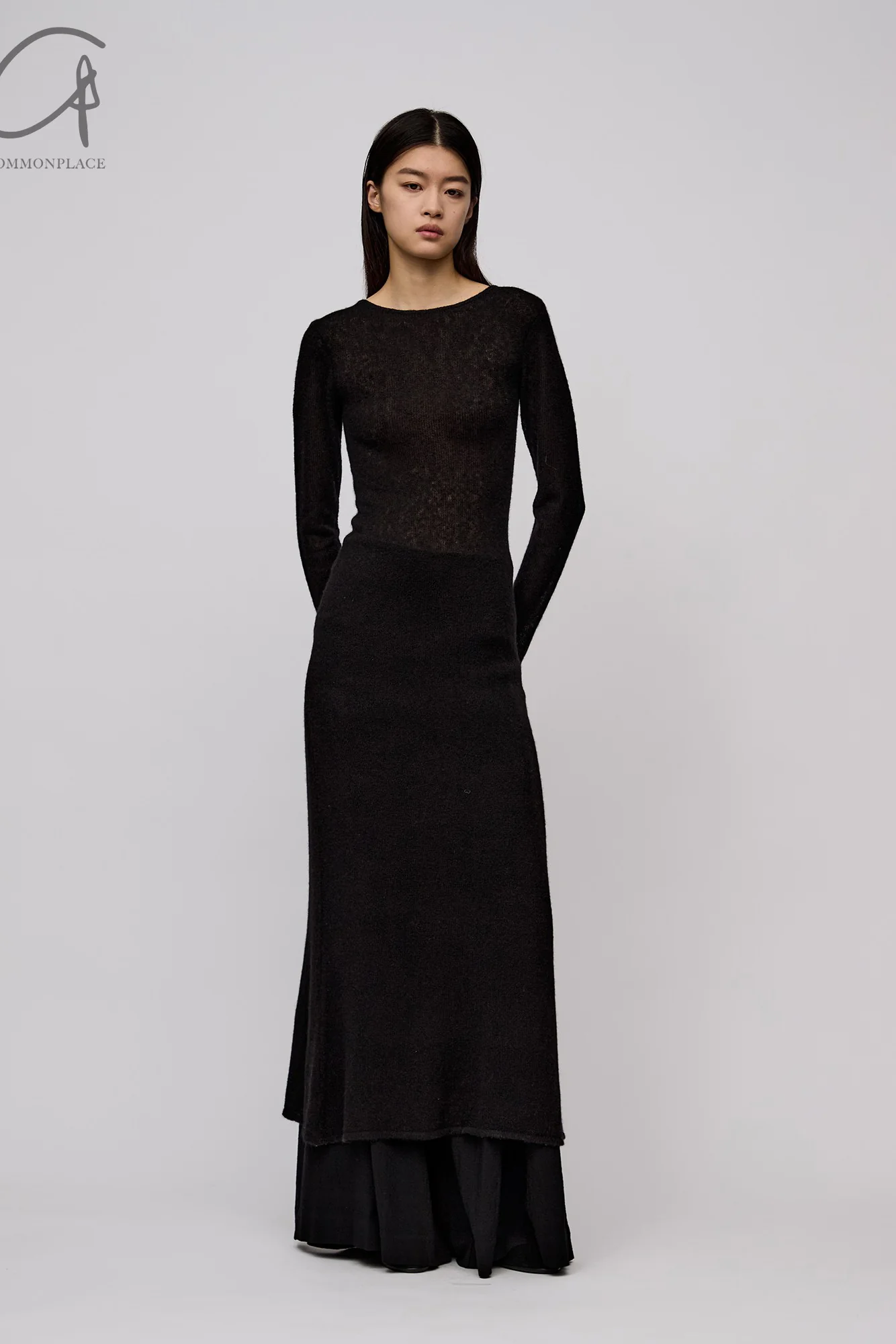 RUOHAN 24 Autumn and Winter Cashmere Dress RH-RHKN144AW24-HEI Black RHKN138AW24 - Image 8
