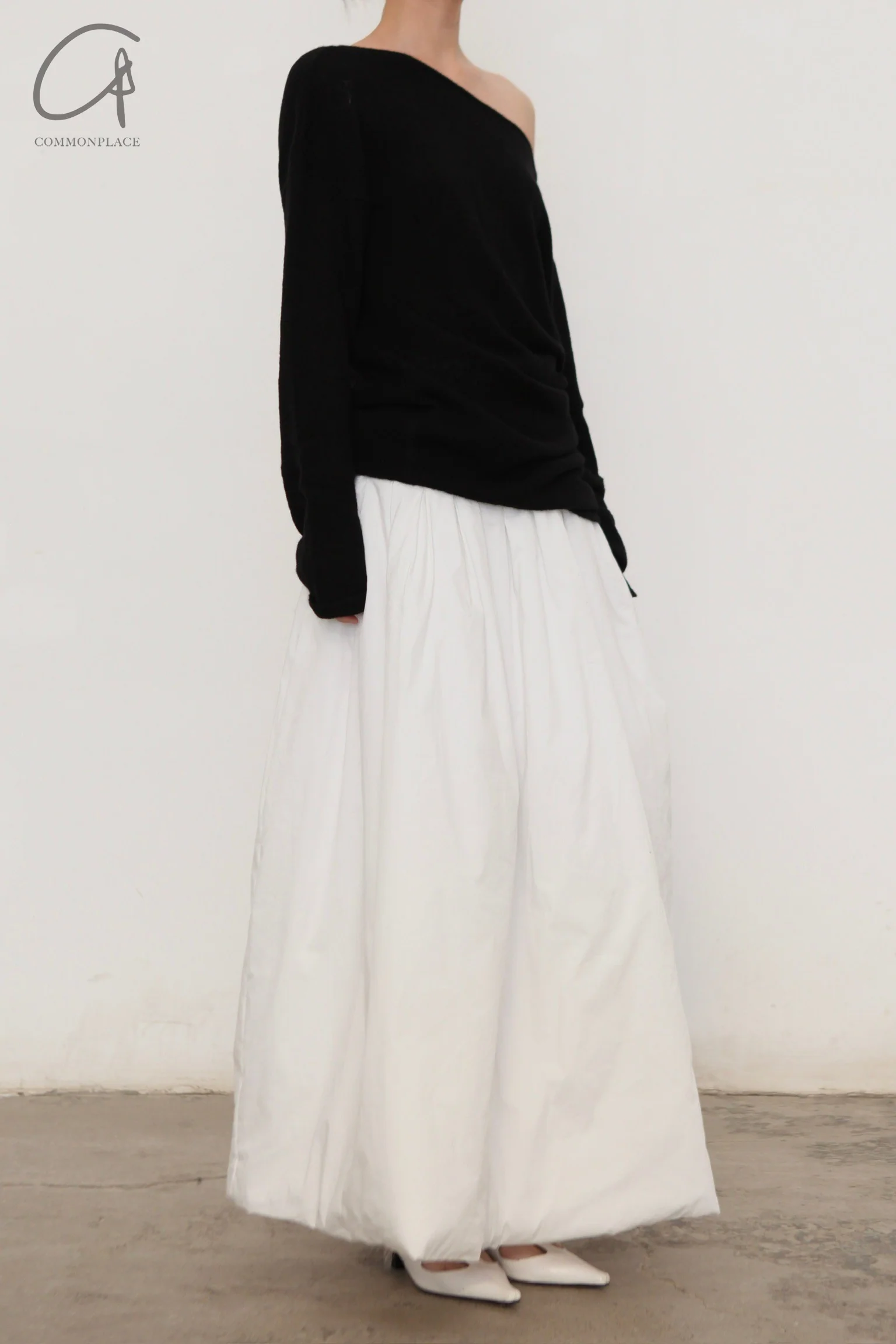 RUOHAN 24 autumn and winter irregular cashmere top RH-RHKN141AW24-HEI black RHKN141AW24 RHKN114AW24 - Image 12