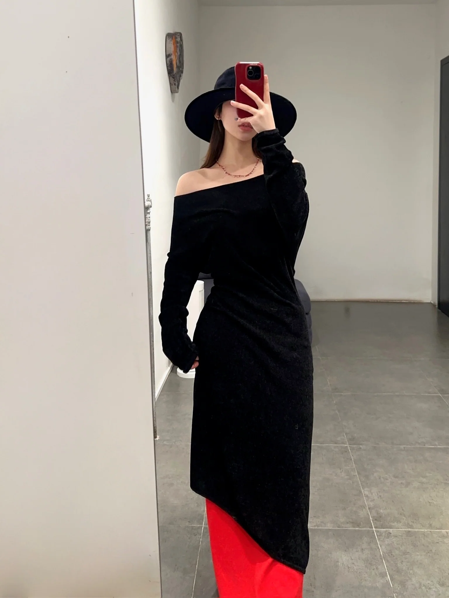 RUOHAN 24 autumn and winter irregular cashmere top RH-RHKN141AW24-HEI black RHKN141AW24 RHKN114AW24 - Image 13
