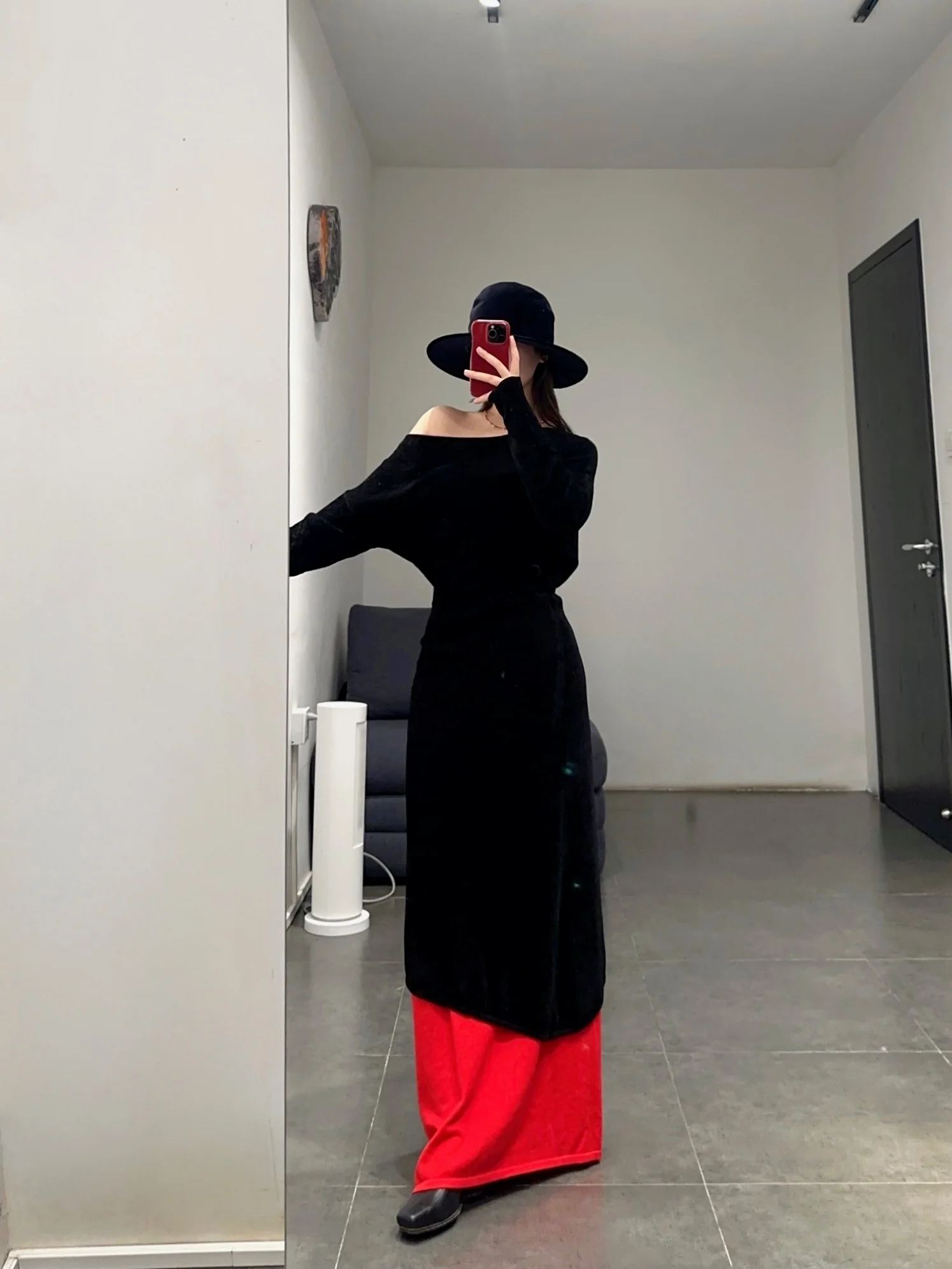 RUOHAN 24 autumn and winter irregular cashmere top RH-RHKN141AW24-HEI black RHKN141AW24 RHKN114AW24 - Image 15