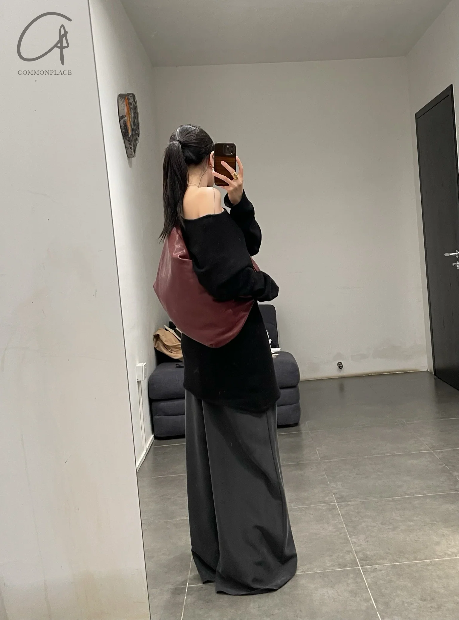 RUOHAN 24 autumn and winter irregular cashmere top RH-RHKN141AW24-HEI black RHKN141AW24 RHKN114AW24 - Image 19