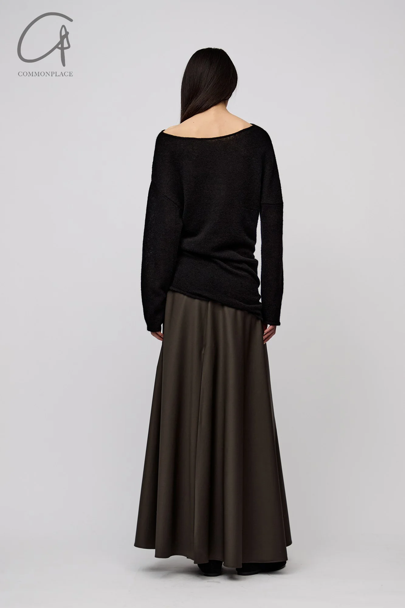 RUOHAN 24 autumn and winter irregular cashmere top RH-RHKN141AW24-HEI black RHKN141AW24 RHKN114AW24 - Image 5
