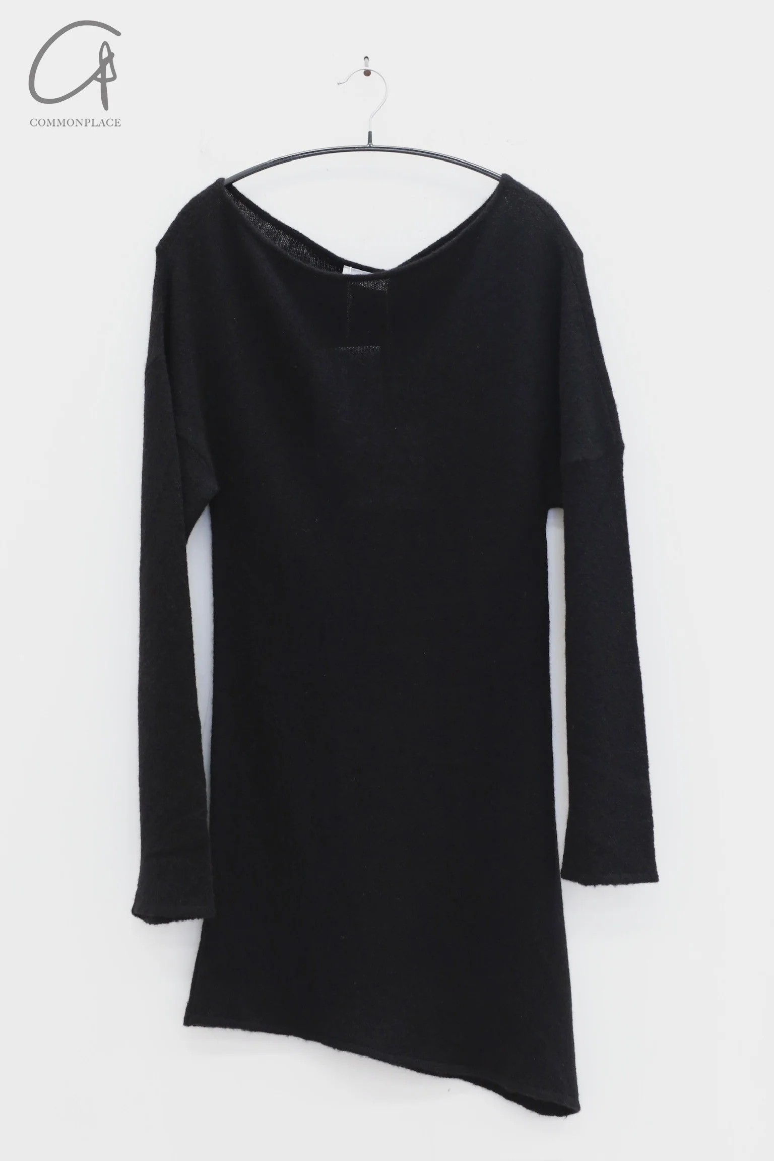 RUOHAN 24 autumn and winter irregular cashmere top RH-RHKN141AW24-HEI black RHKN141AW24 RHKN114AW24 - Image 6