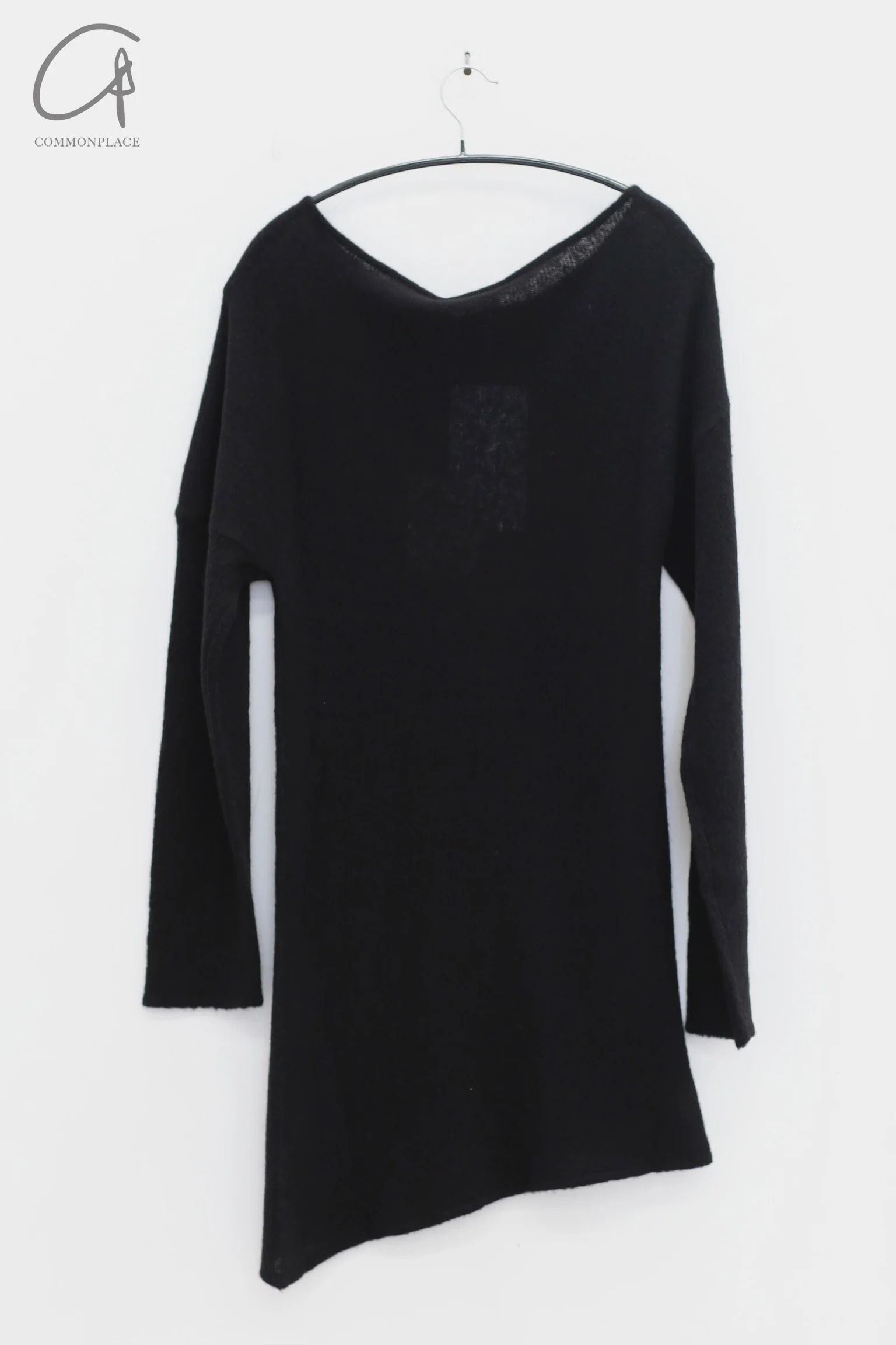 RUOHAN 24 autumn and winter irregular cashmere top RH-RHKN141AW24-HEI black RHKN141AW24 RHKN114AW24 - Image 7