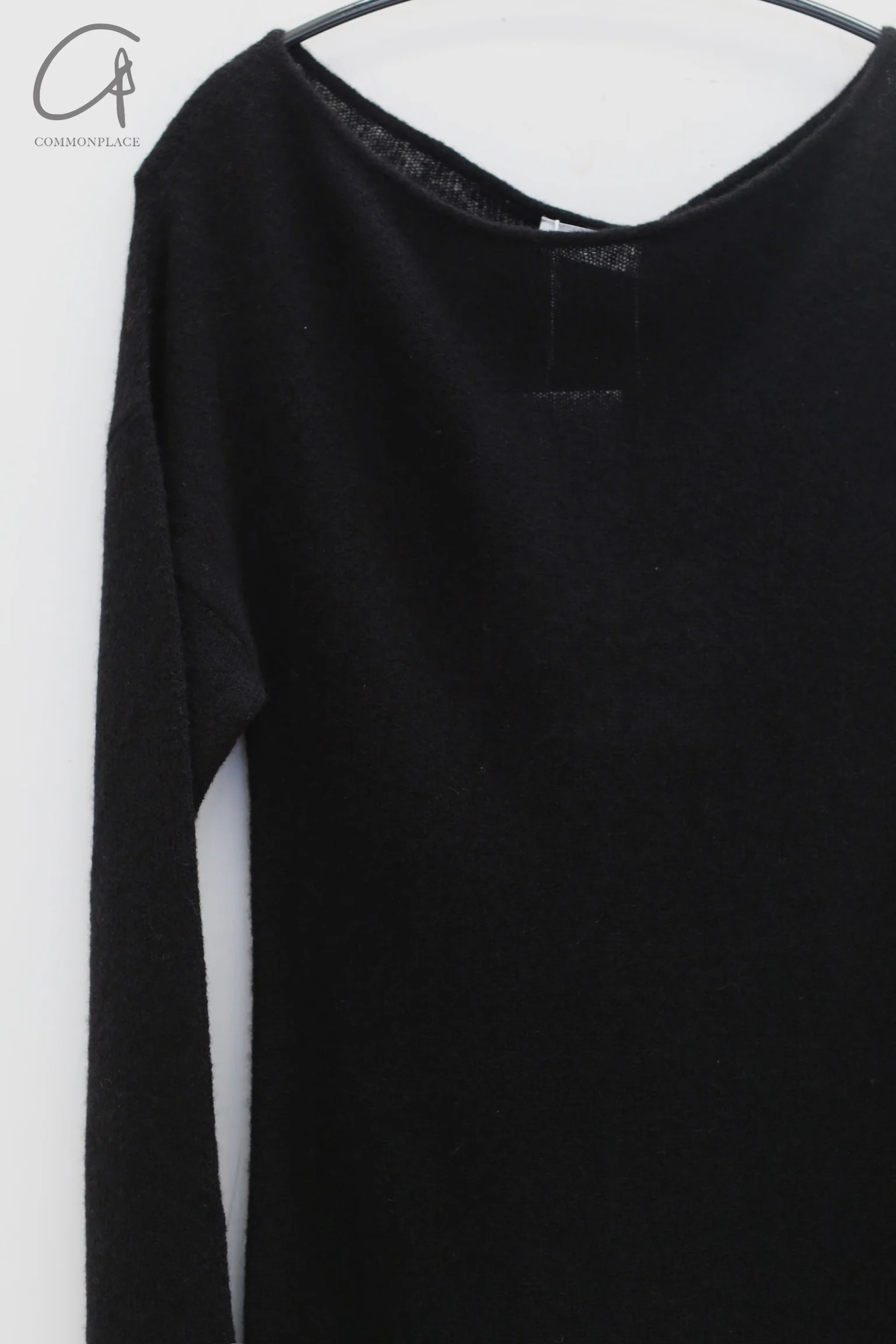 RUOHAN 24 autumn and winter irregular cashmere top RH-RHKN141AW24-HEI black RHKN141AW24 RHKN114AW24 - Image 8