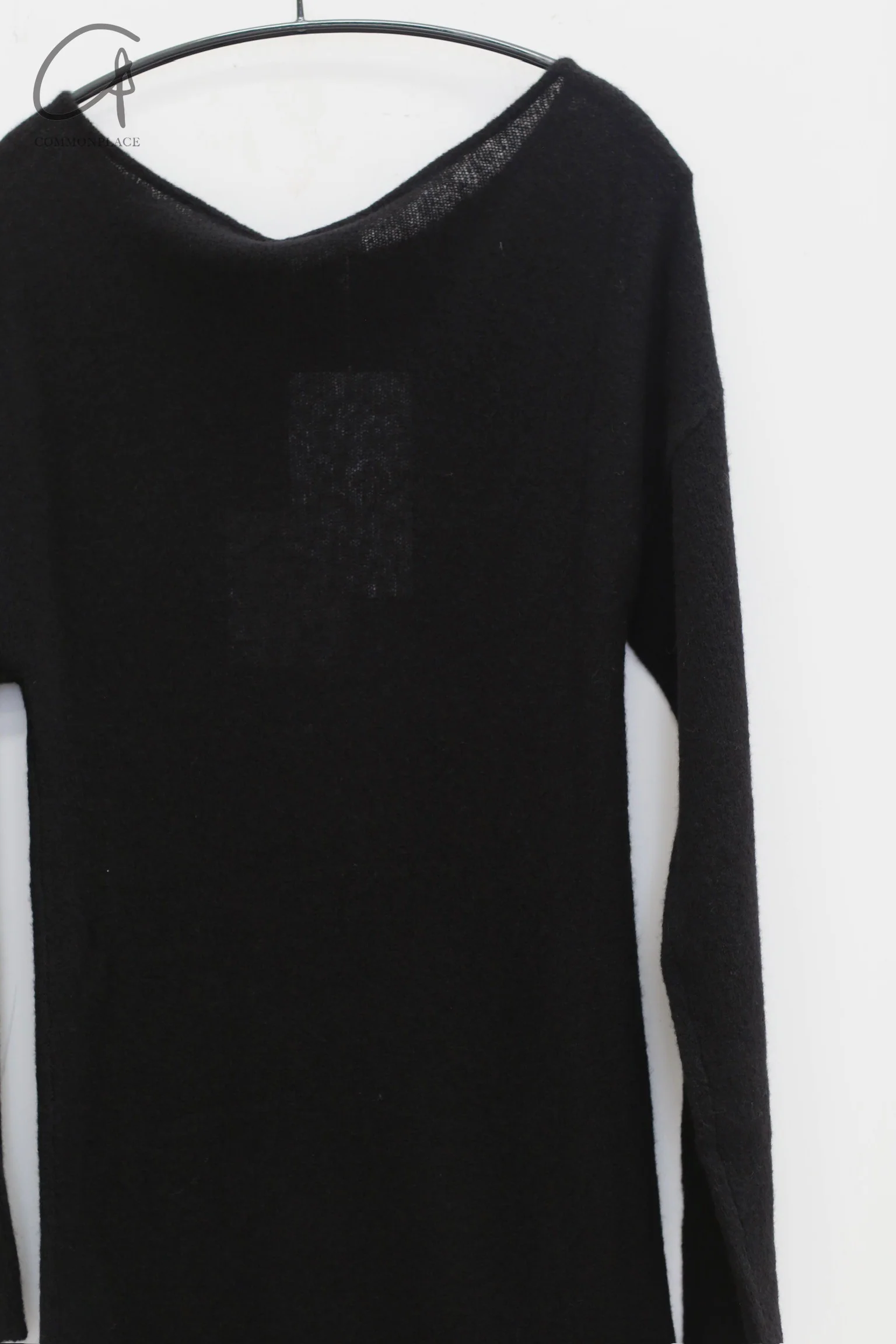 RUOHAN 24 autumn and winter irregular cashmere top RH-RHKN141AW24-HEI black RHKN141AW24 RHKN114AW24 - Image 9