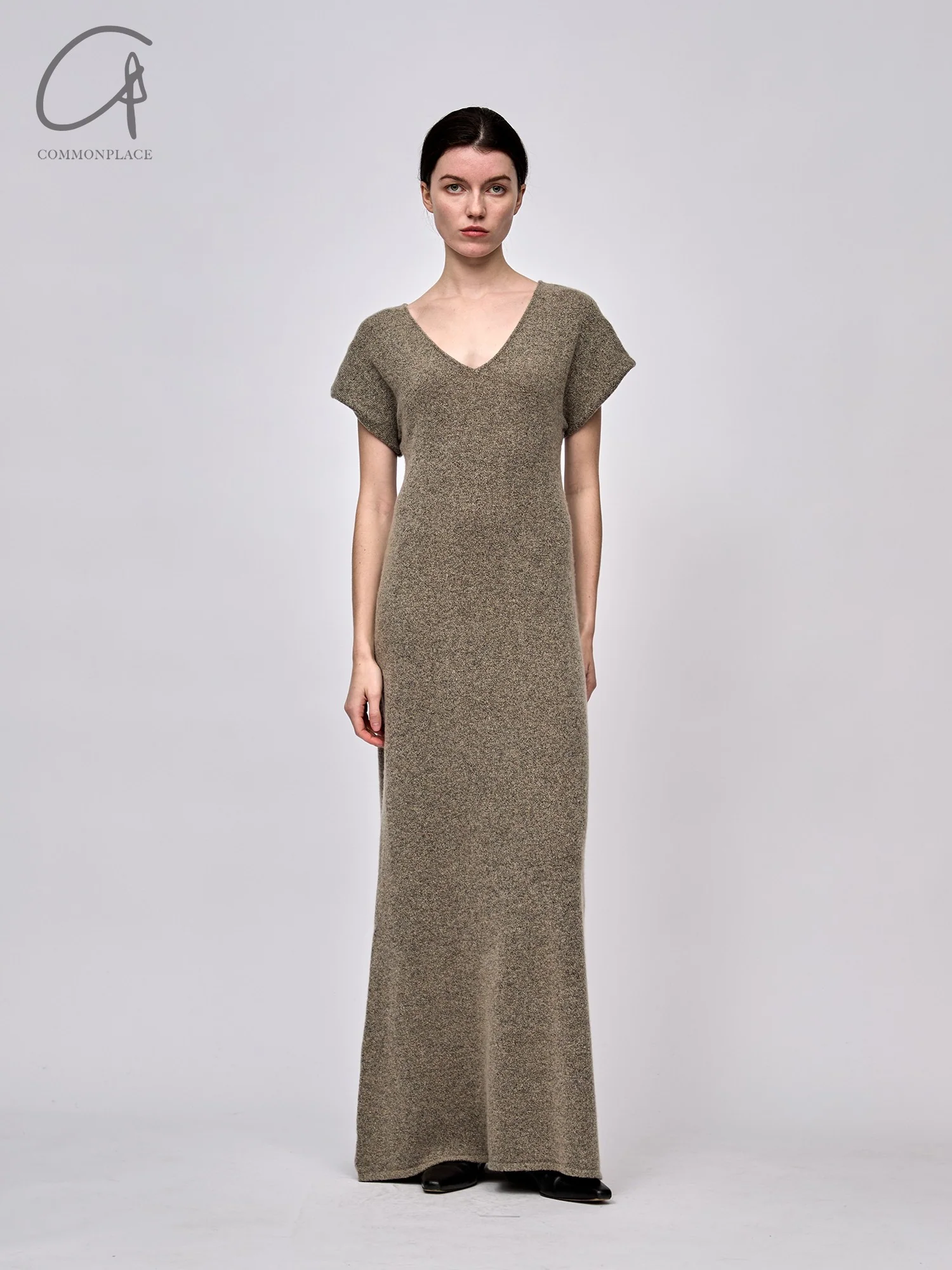 RUOHAN 24 Autumn and Winter Short Sleeve Knitted Dress RH-RHKN127AW24-SHA Sand Color RHKN119AW24 - Image 11