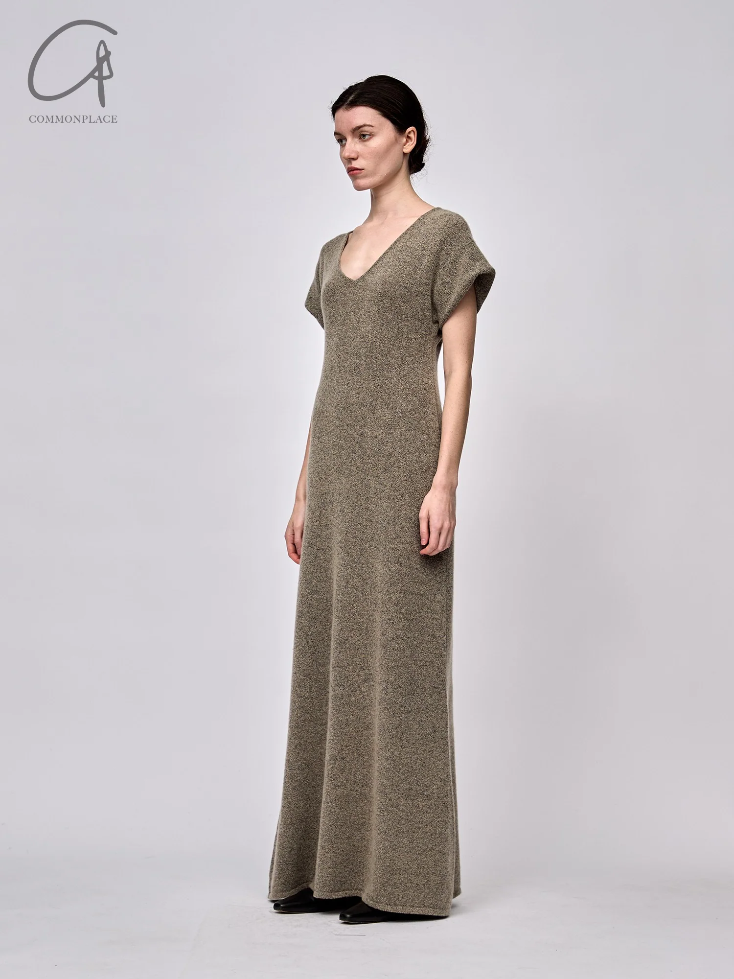 RUOHAN 24 Autumn and Winter Short Sleeve Knitted Dress RH-RHKN127AW24-SHA Sand Color RHKN119AW24 - Image 12
