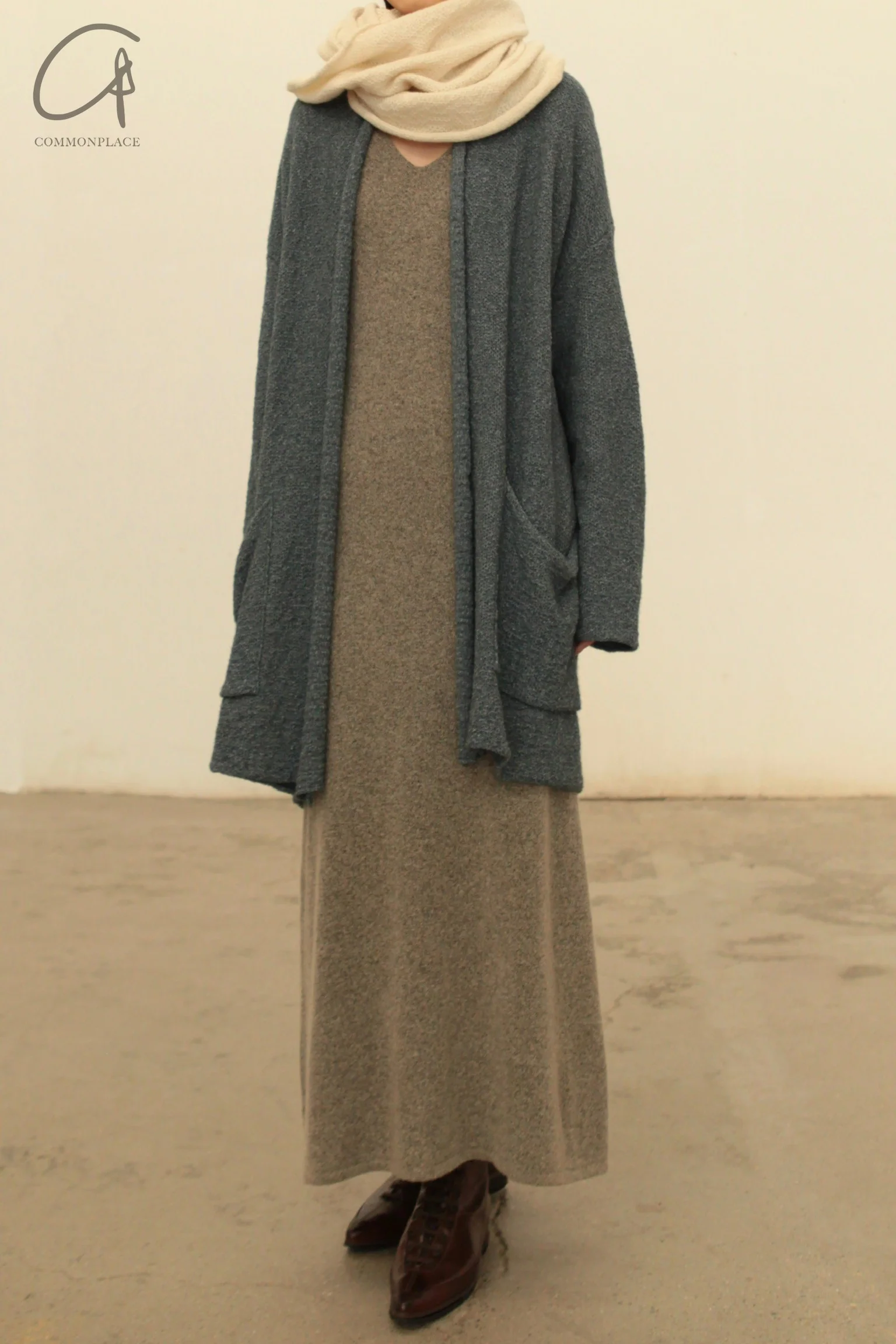 RUOHAN 24 Autumn and Winter Short Sleeve Knitted Dress RH-RHKN127AW24-SHA Sand Color RHKN119AW24 - Image 14