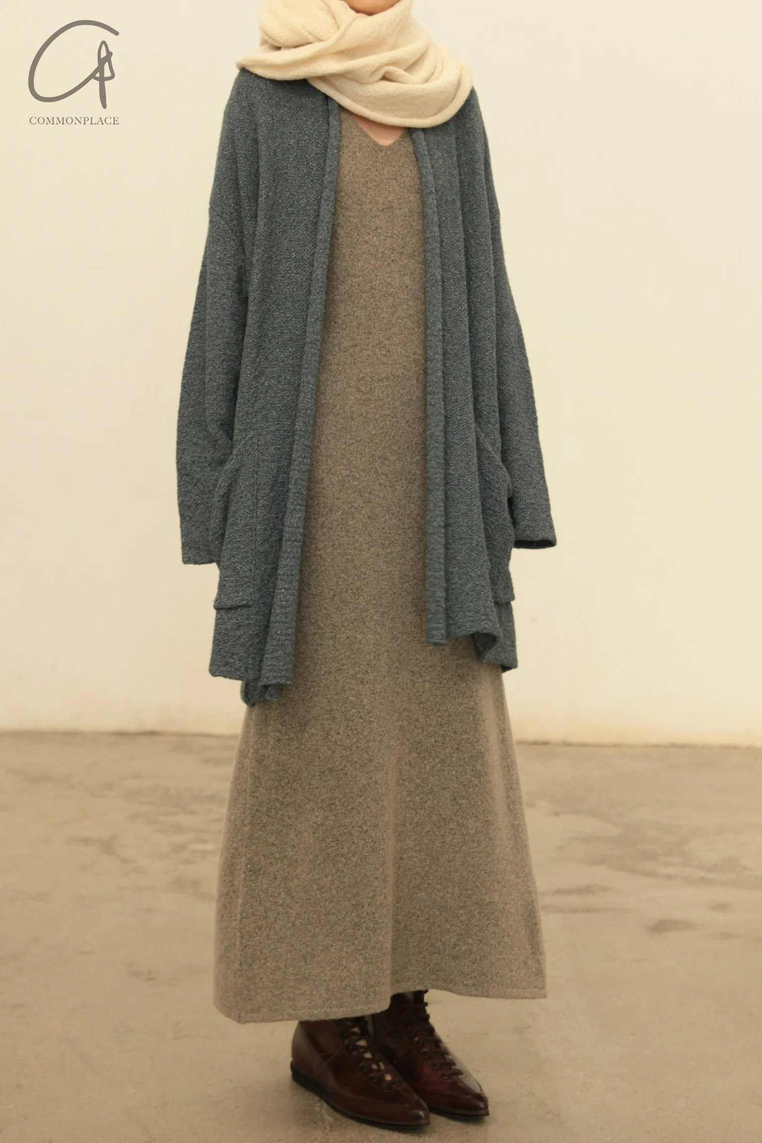 RUOHAN 24 Autumn and Winter Short Sleeve Knitted Dress RH-RHKN127AW24-SHA Sand Color RHKN119AW24 - Image 15