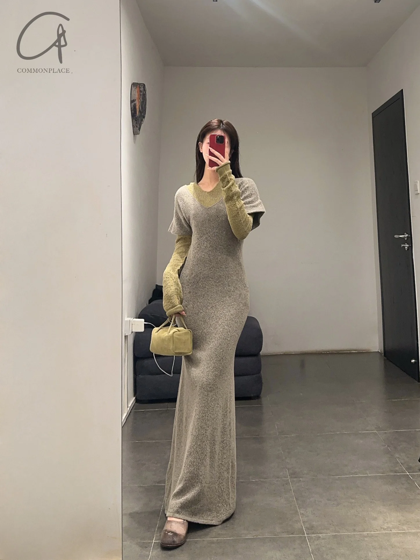 RUOHAN 24 Autumn and Winter Short Sleeve Knitted Dress RH-RHKN127AW24-SHA Sand Color RHKN119AW24 - Image 17