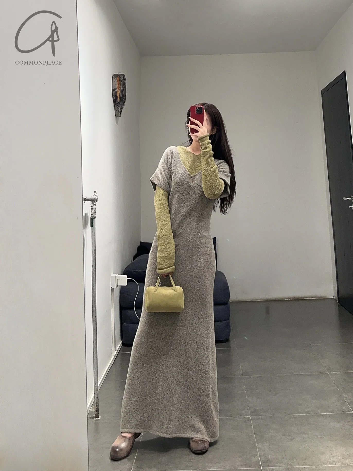 RUOHAN 24 Autumn and Winter Short Sleeve Knitted Dress RH-RHKN127AW24-SHA Sand Color RHKN119AW24 - Image 18