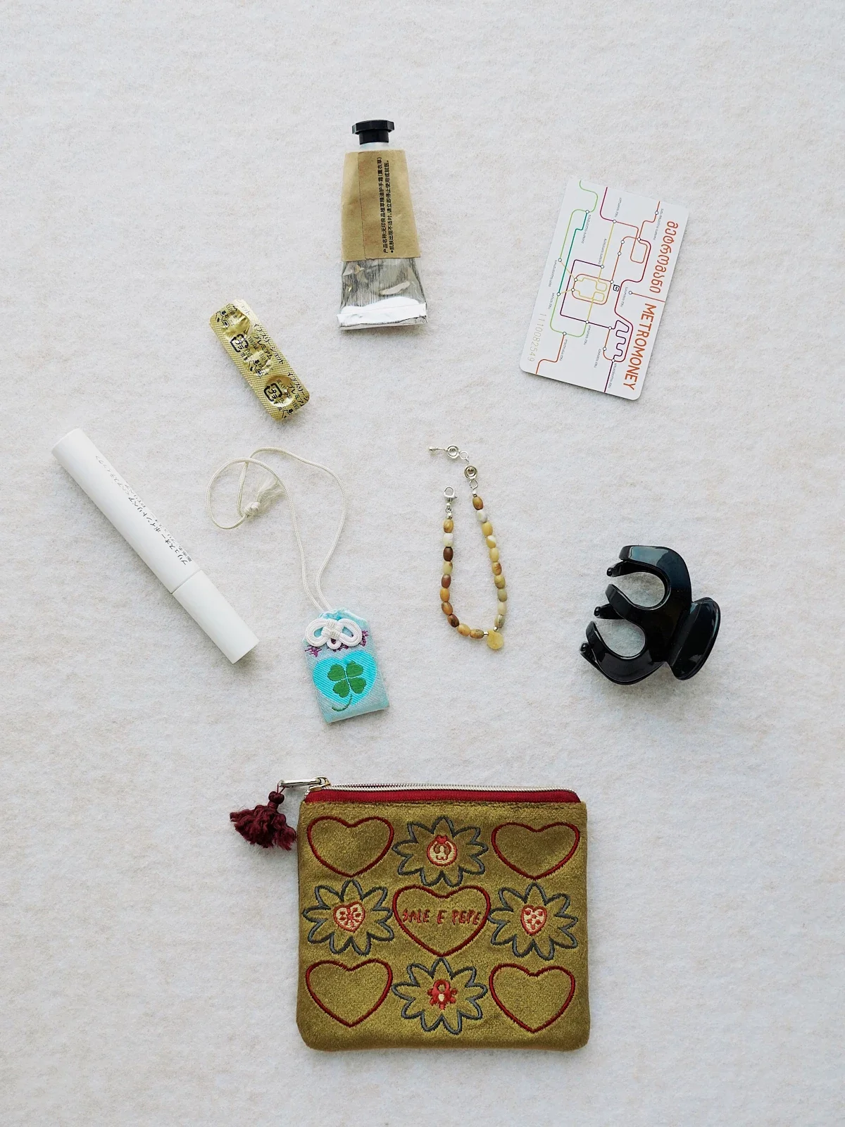 SALE E PEPE 2026SS Dionysus Teardrop Embroidered Storage Bag Collection SEP-SP05B02-JIN Gold - Heart-Fluttering Embroidery - Image 4