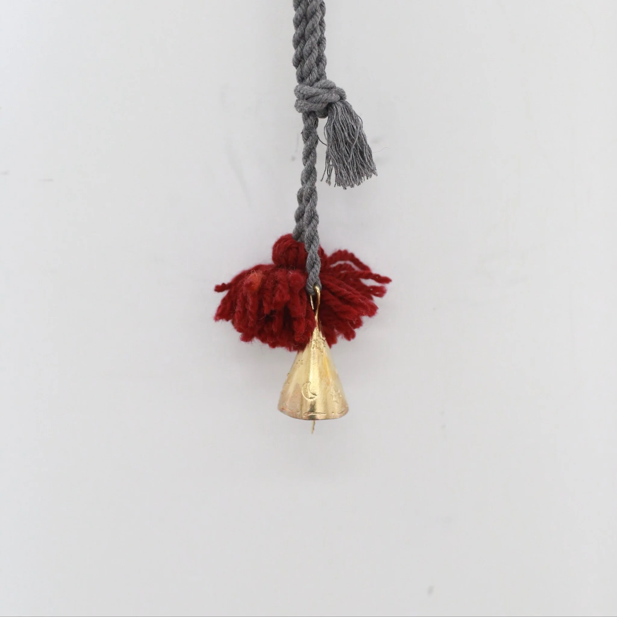 SALE E PEPE Christmas Collection Wind Chime Firework Plush Bag Ornament SEP-SPCMC03-HUI Gray - Image 4