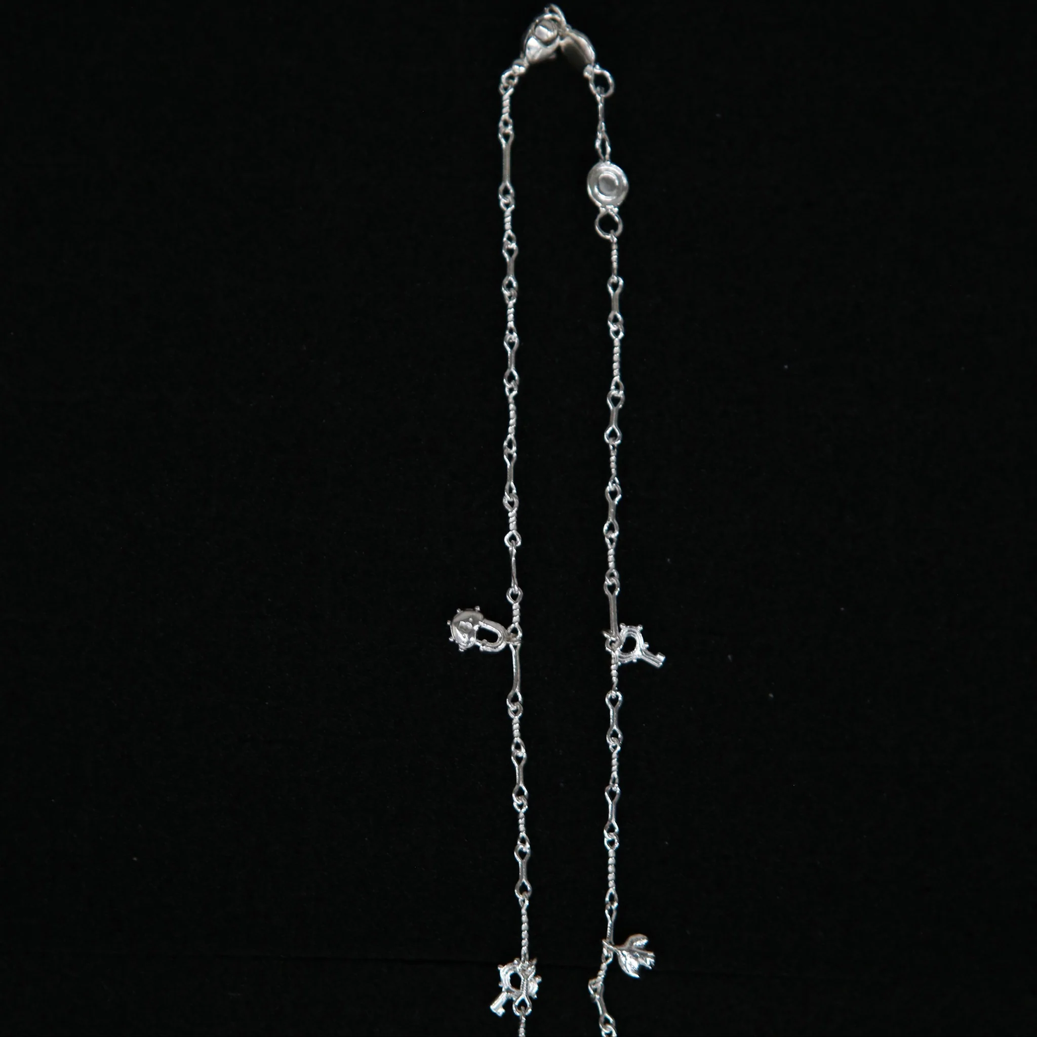 SALE E PEPE Sterling Silver Bird Wind Chime Necklace SEP-SPVAN04-YIN-F-HCC Silver - Image 4