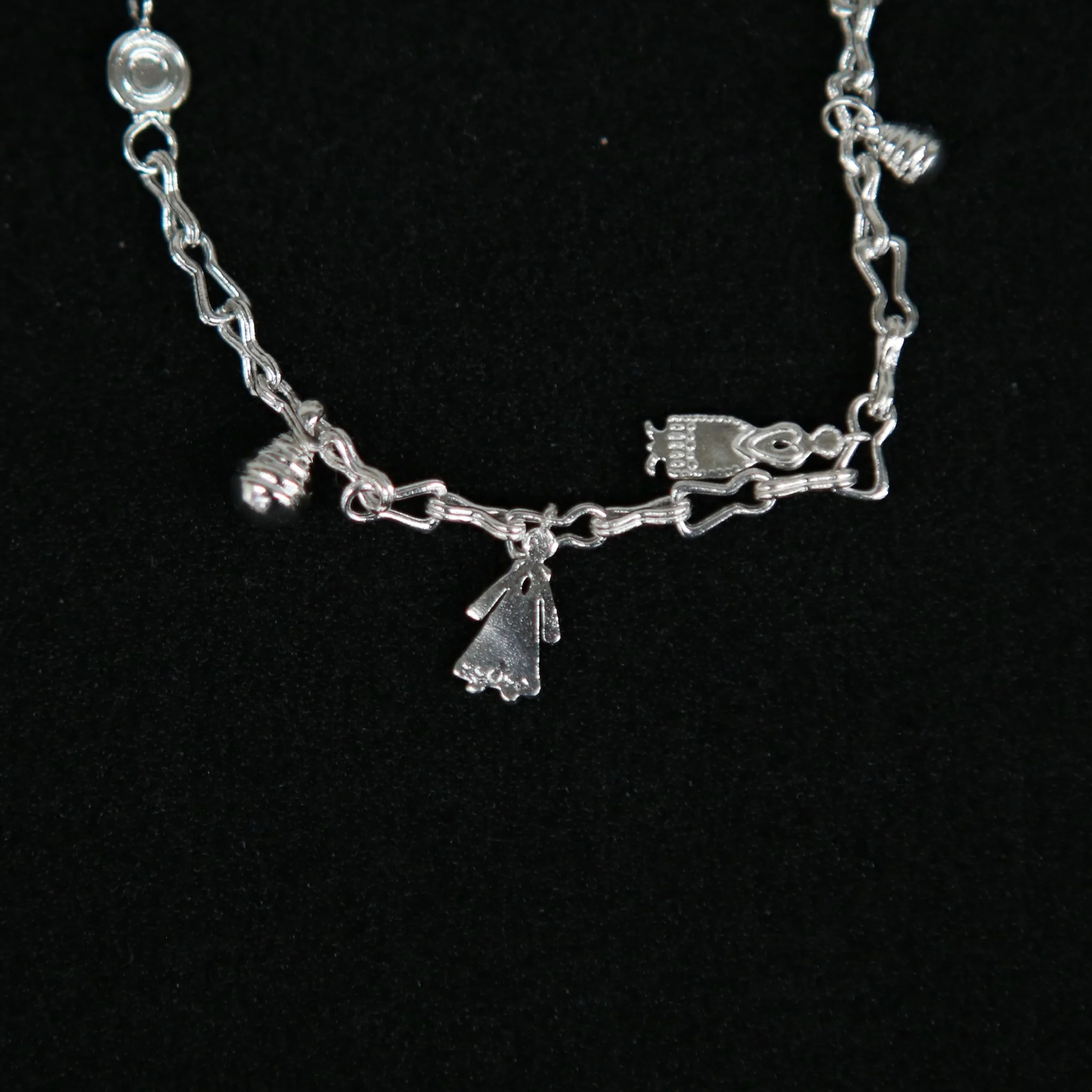 SALE E PEPE Sterling Silver Friendship Bracelet SEP-SP01A02-YIN-HCC Silver - Image 3
