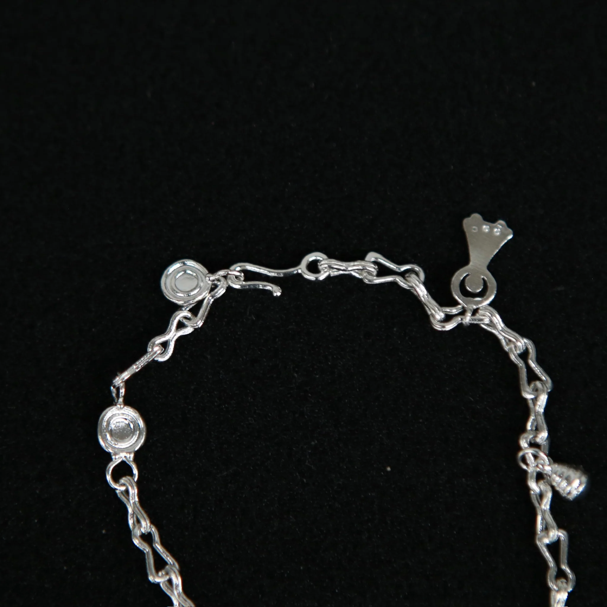 SALE E PEPE Sterling Silver Friendship Bracelet SEP-SP01A02-YIN-HCC Silver - Image 4