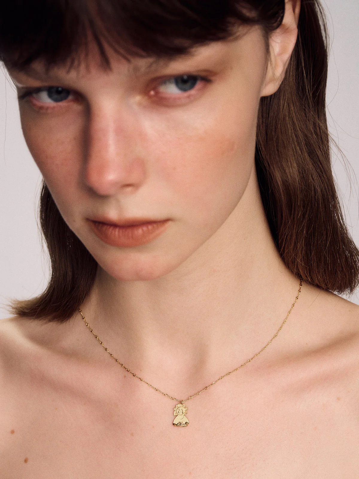 SALE E PEPE Sterling Silver/Gold Plated Dionysus Pendant Necklace SEP-SP05N02-JIN Gold （SP05N01） - Image 7