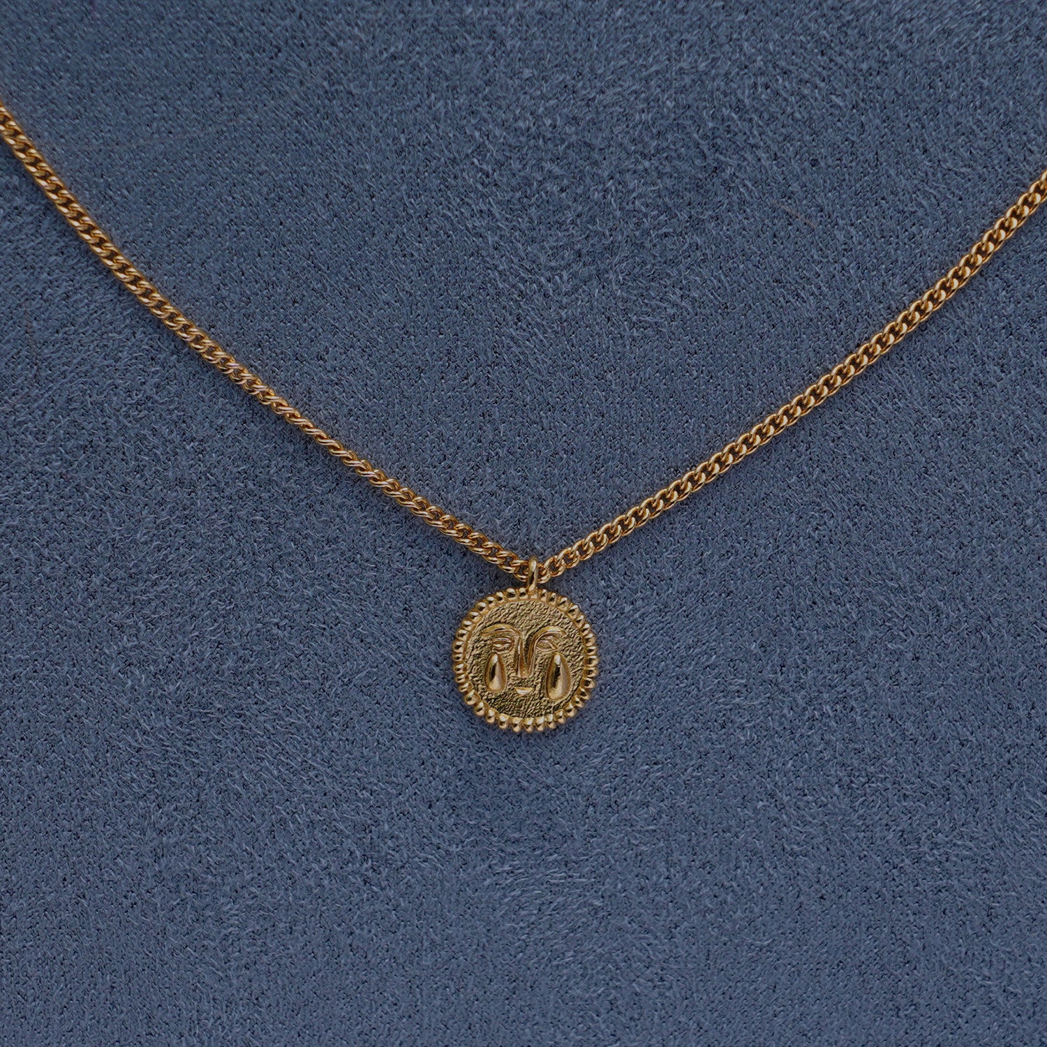 SALE E PEPE Sterling Silver/Gold Plated Dionysus Teardrop Pendant Necklace SEP-SP05N04-JIN Gold (SP05N03)