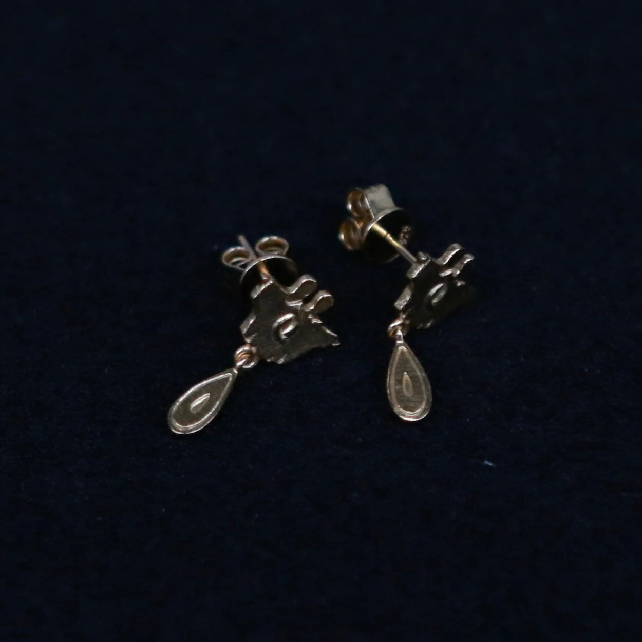 SALE E PEPE Sterling Silver/Gold Plated Double Dance Earrings SEP-SP05E07-JIN Gold (SP05E06) - Image 2
