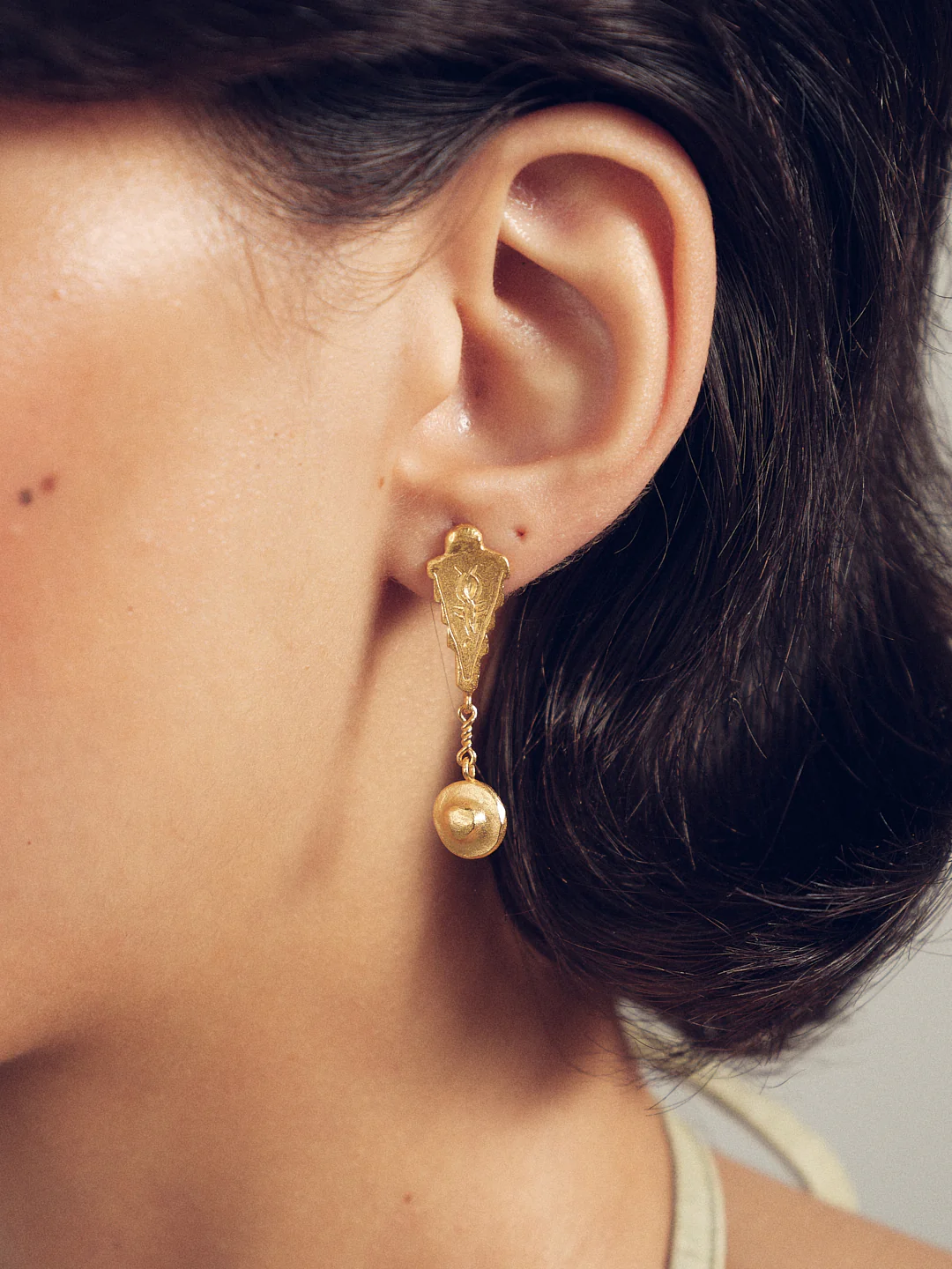 SALE E PEPE Sterling Silver/Gold Plated Kite Drop Earrings SSEP-SP02E08-JIN Gold (SP02E07 SP02E08) - Image 5