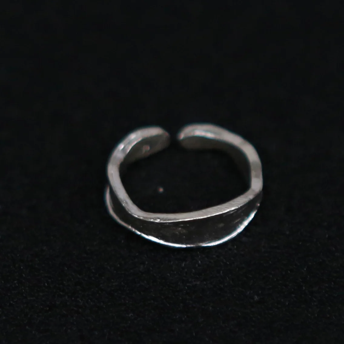 SALE E PEPE Sterling Silver/Gold Plated Petal Ring SEP-SP02F03-YIN Silver  (SP02F03 SP02F04) - Image 2