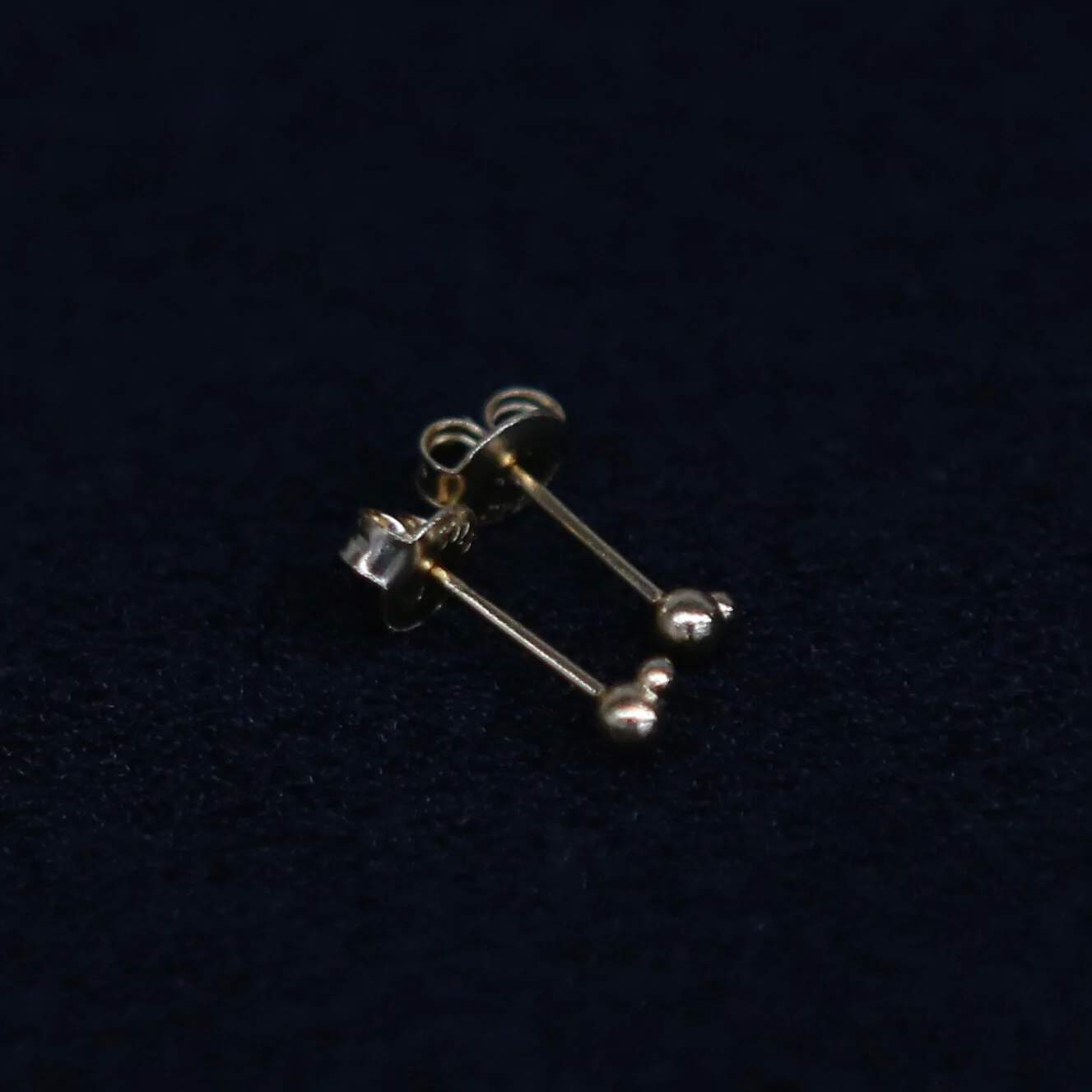 SALE E PEPE Sterling Silver Gourd Earrings SEP-SP03E16 Gold - Image 3