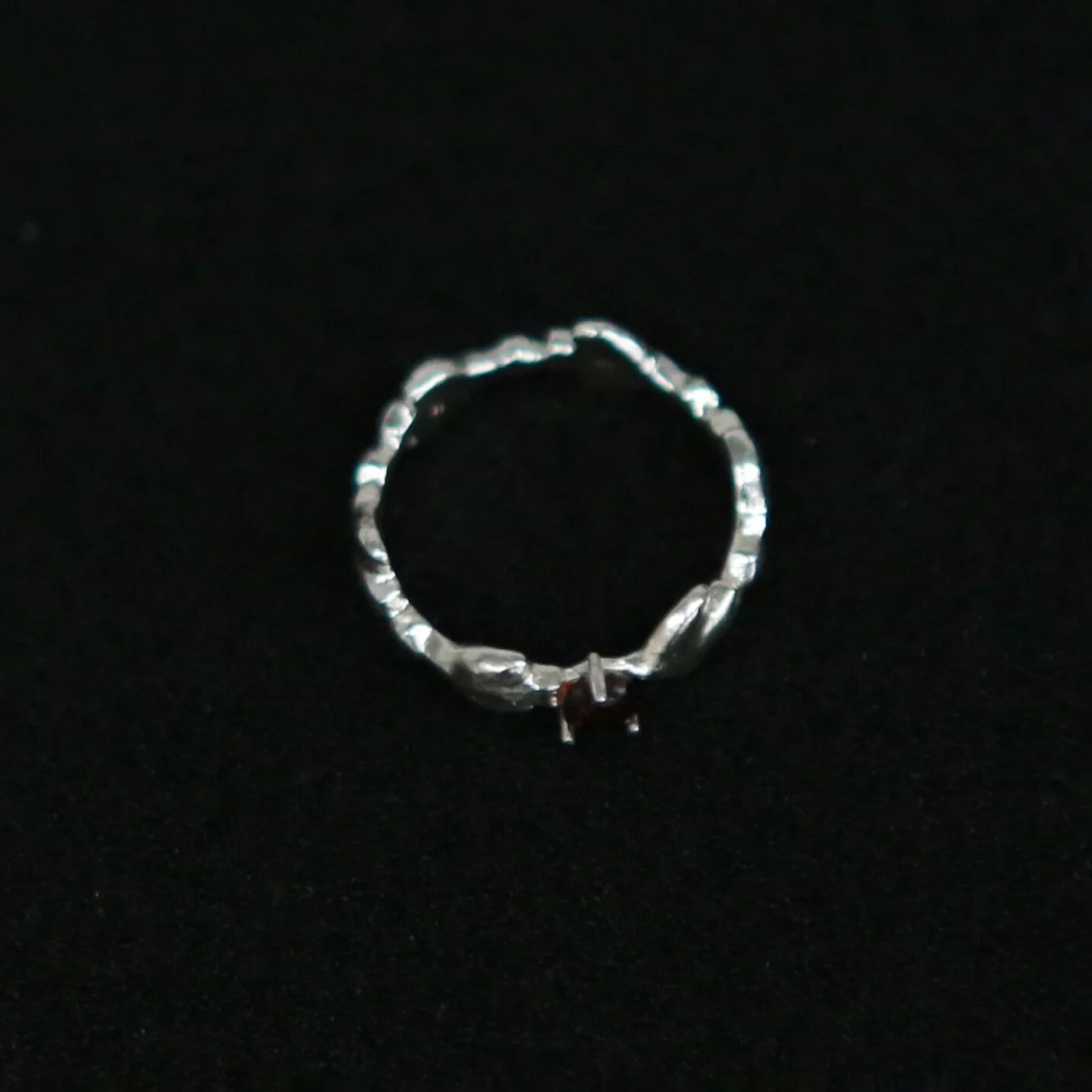 SALE E PEPE Sterling Silver Heart and Bird Ring SEP-SPVAF01-YIN Silver - Image 2