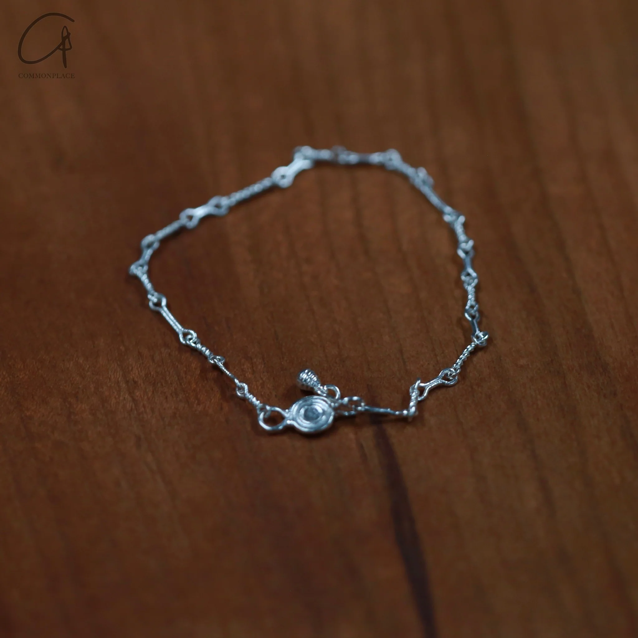 SALE E PEPE sterling silver hook bracelet SEP-SP01A10-YIN Silver